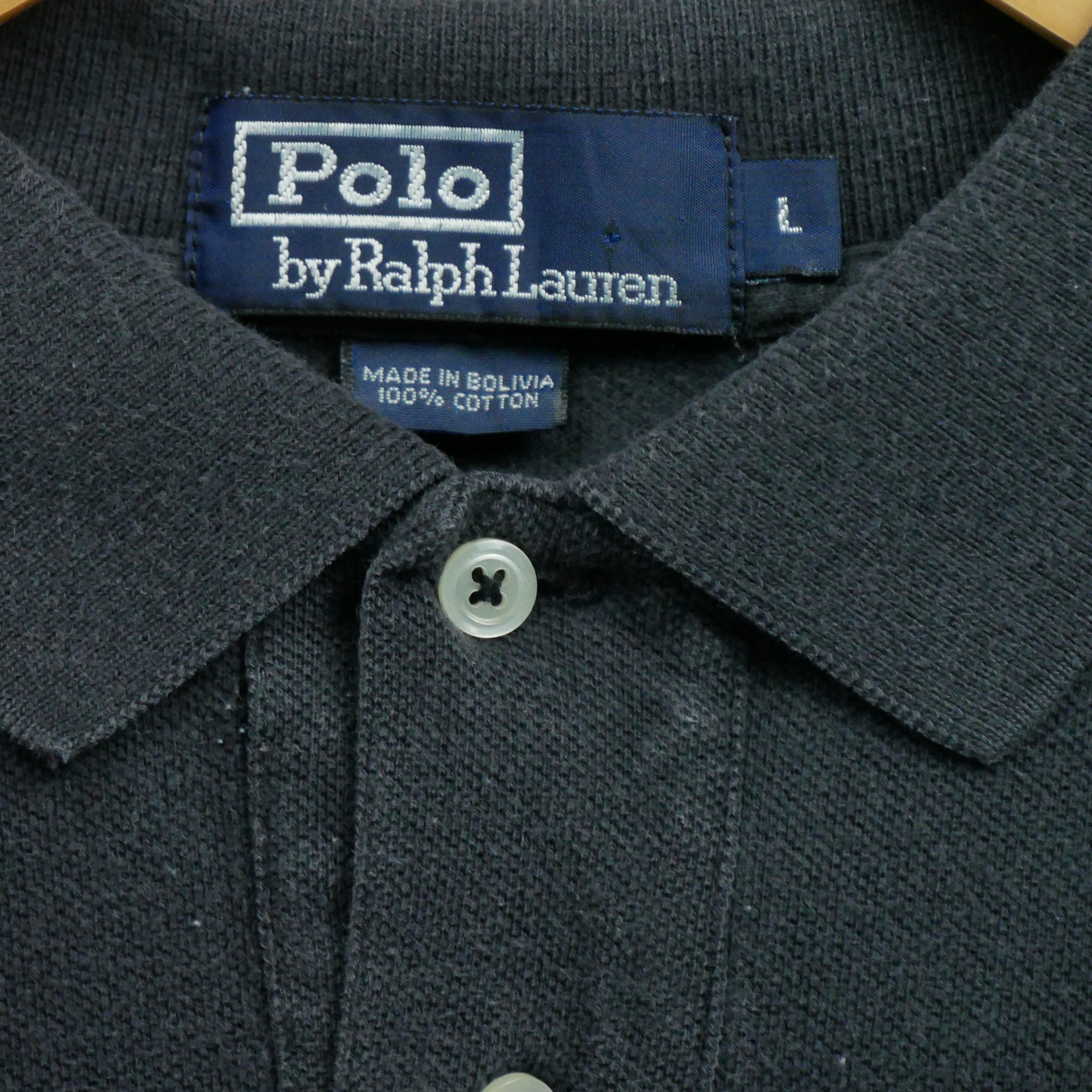 Polo manches longues Homme  Noir 5