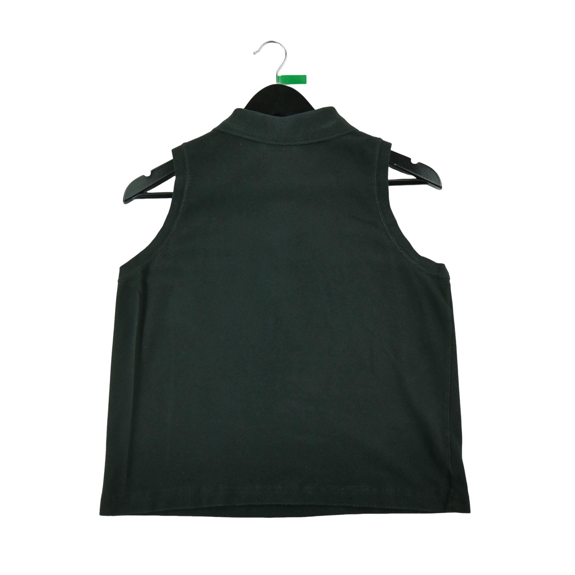 Polo sans manches Femme  Y2K Noir 2