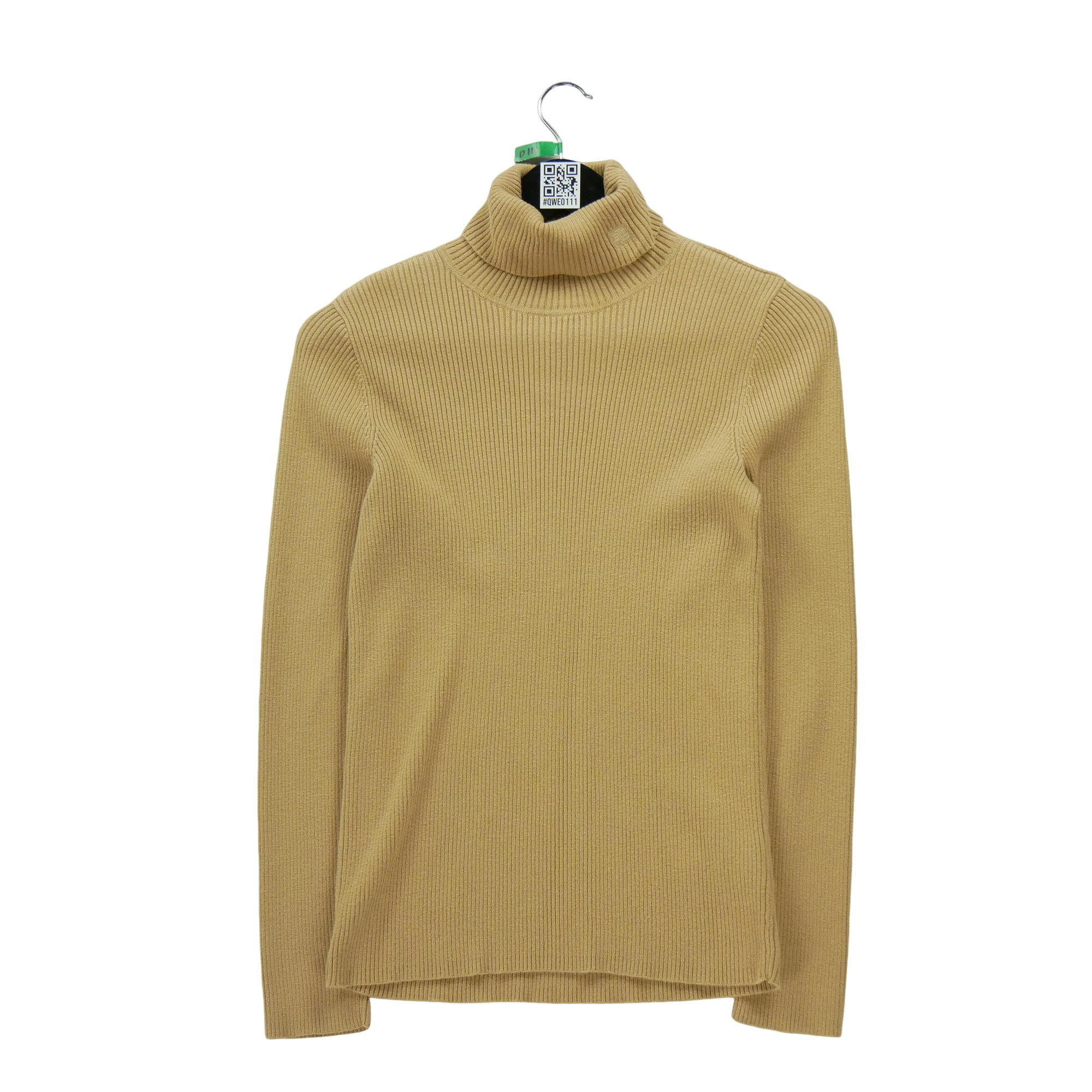 Pull Femme  col roulé Beige 1
