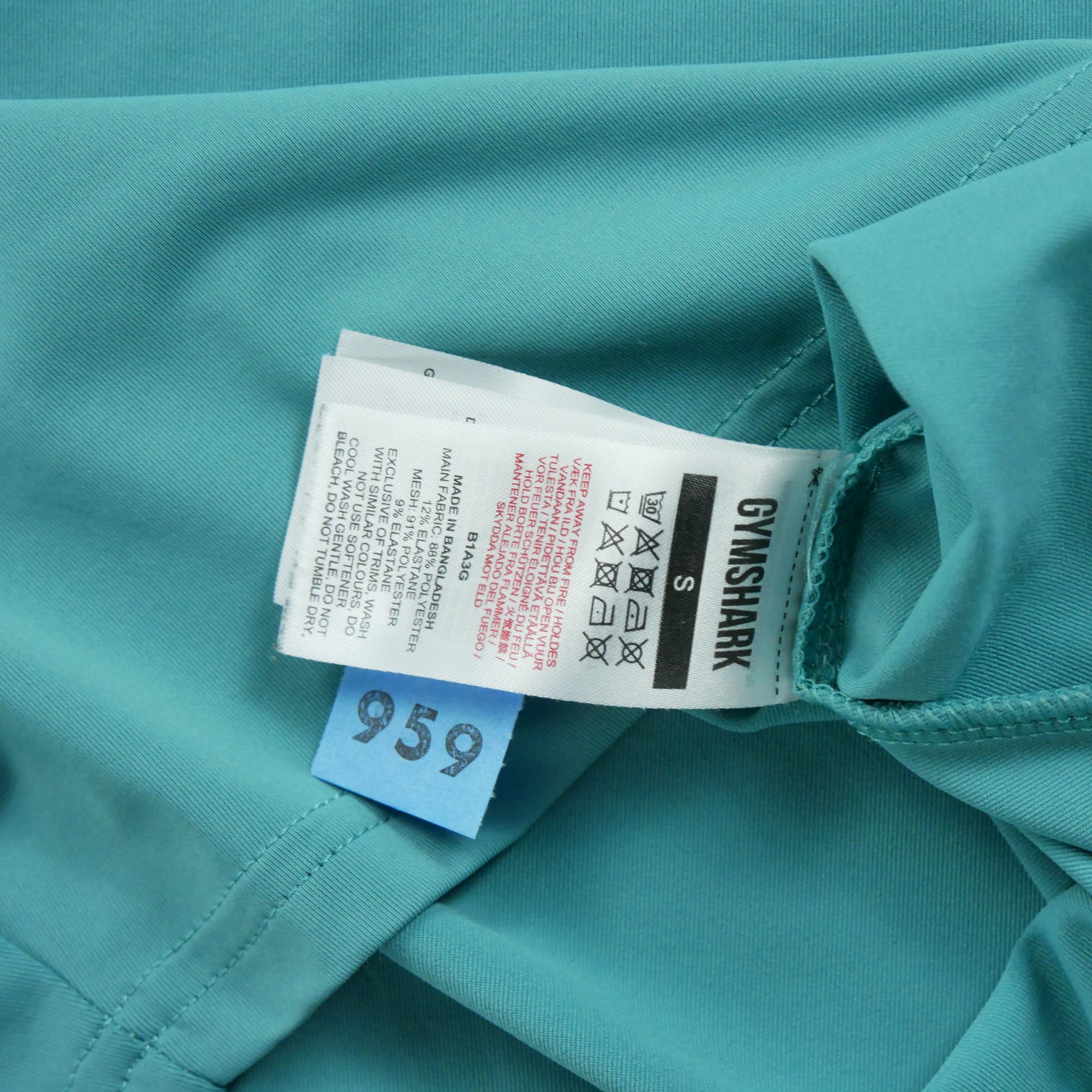 T-shirt Femme  Fitness Yoga Turquoise 6