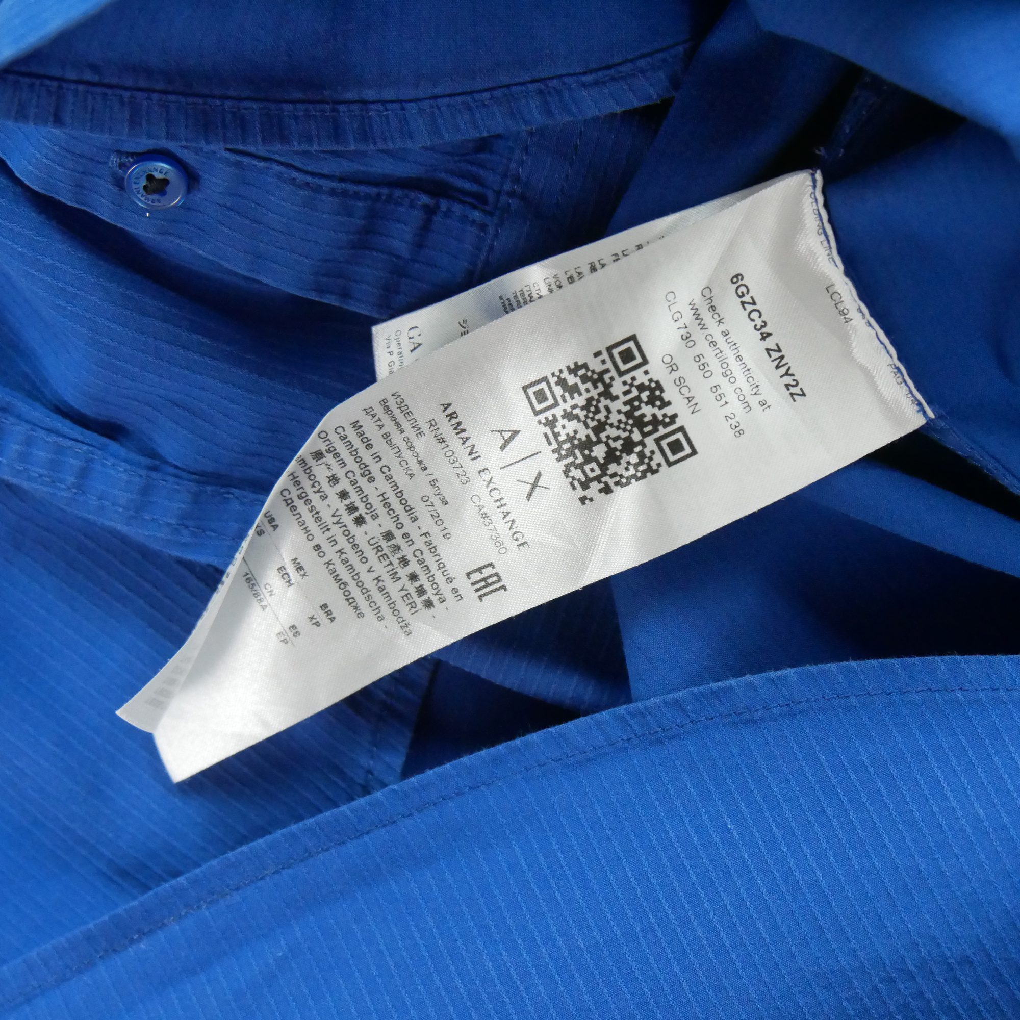 Chemise classiques Homme uni Exchange 7