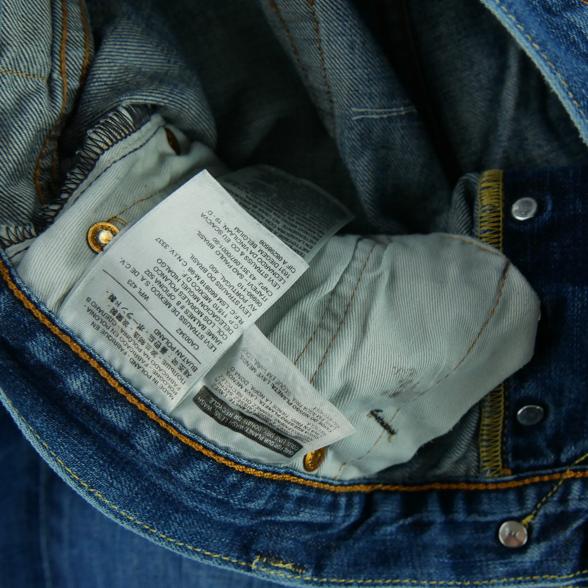 Jean Homme Levis 501 Bleu 7
