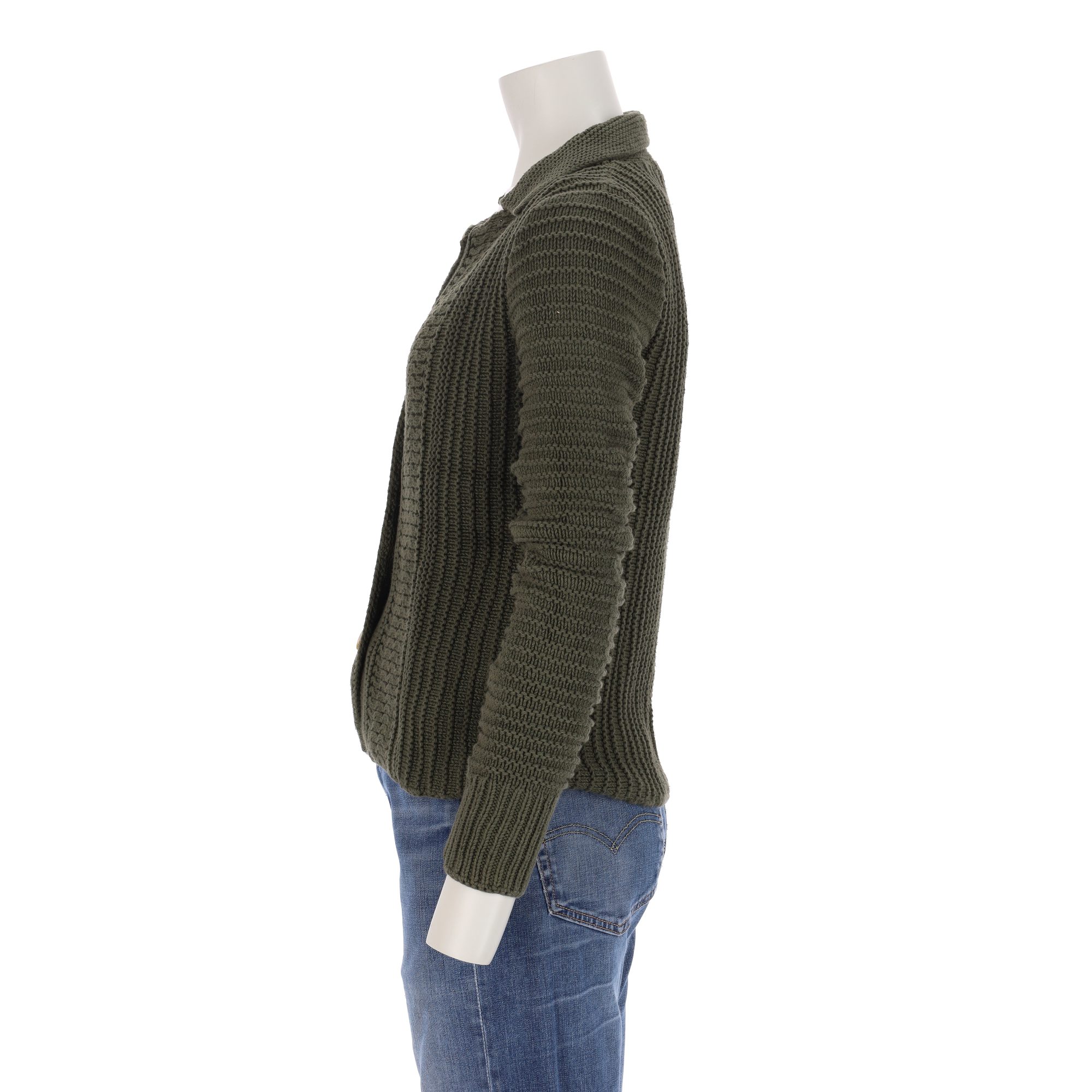 Pull Femme  cardigan Kaki 7