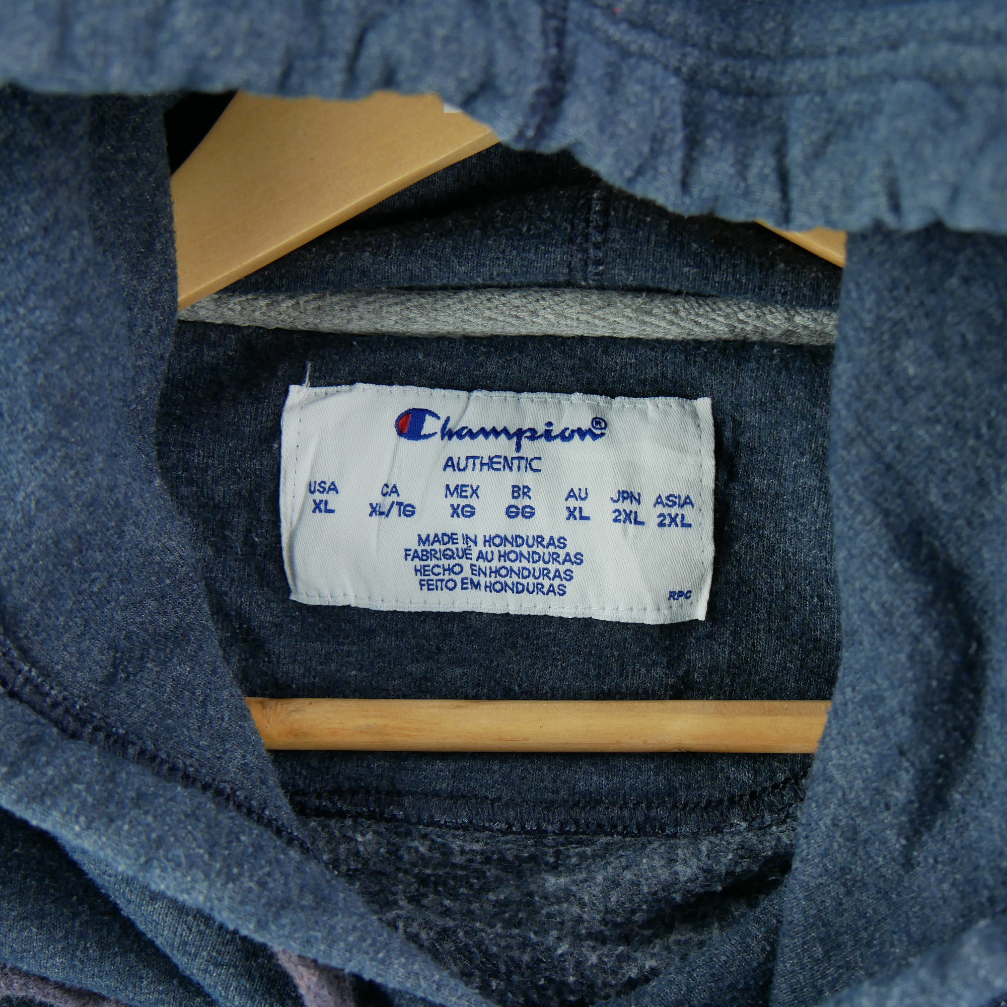 Sweat à capuche Homme  Vintage Marine 6