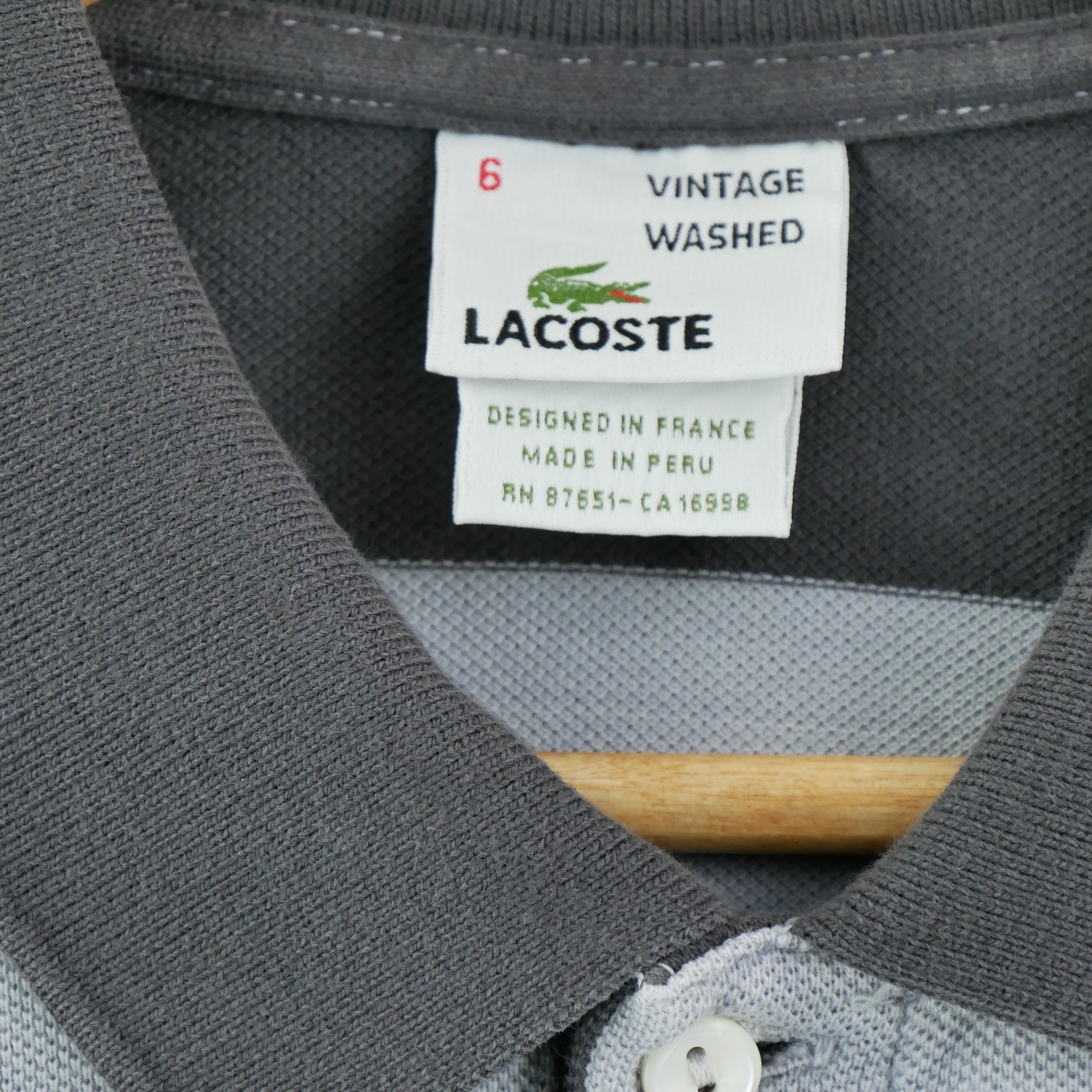 Polo manches courtes Homme  Gris 6