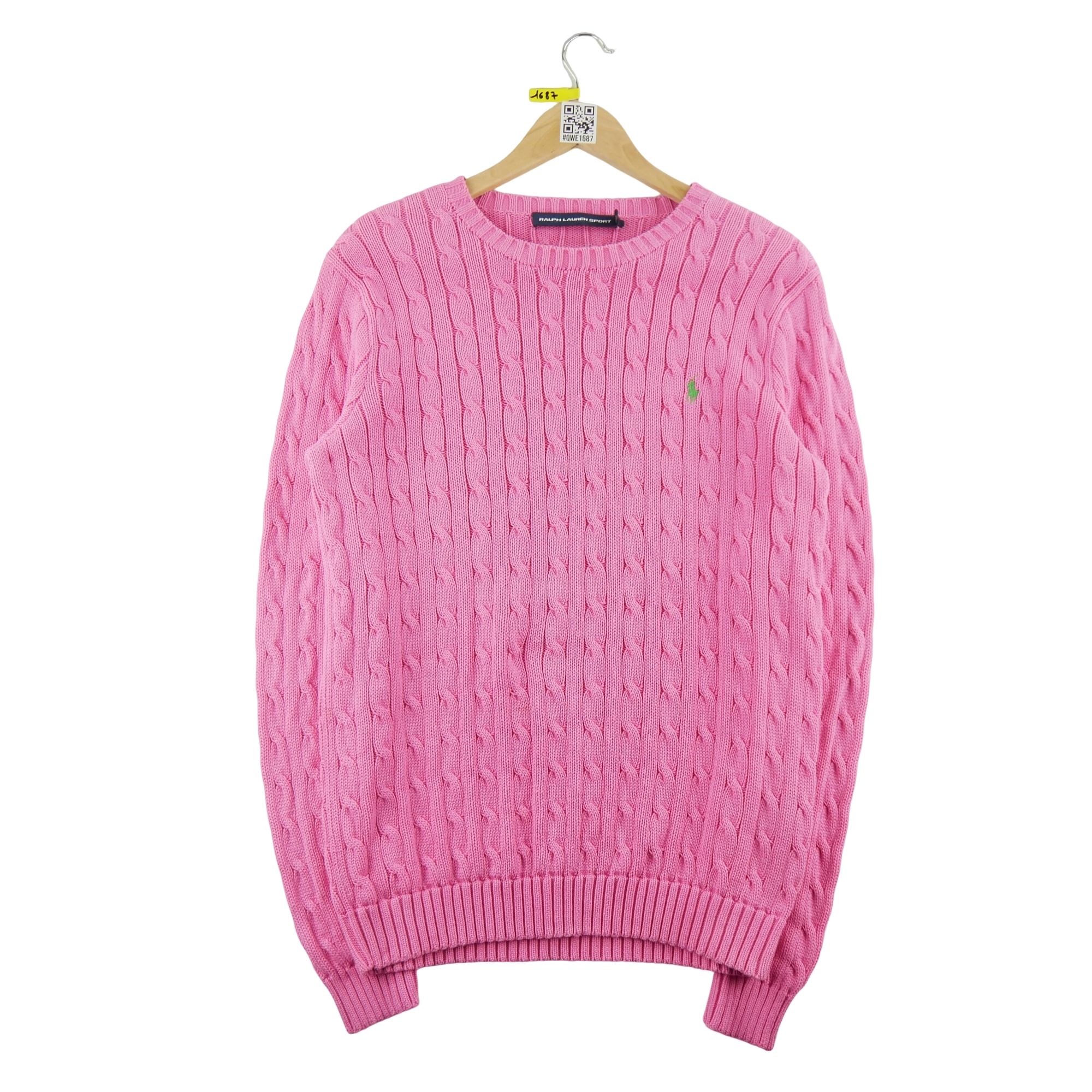 Pull Femme  Cable Knit Torsadée Rose - Bon état
