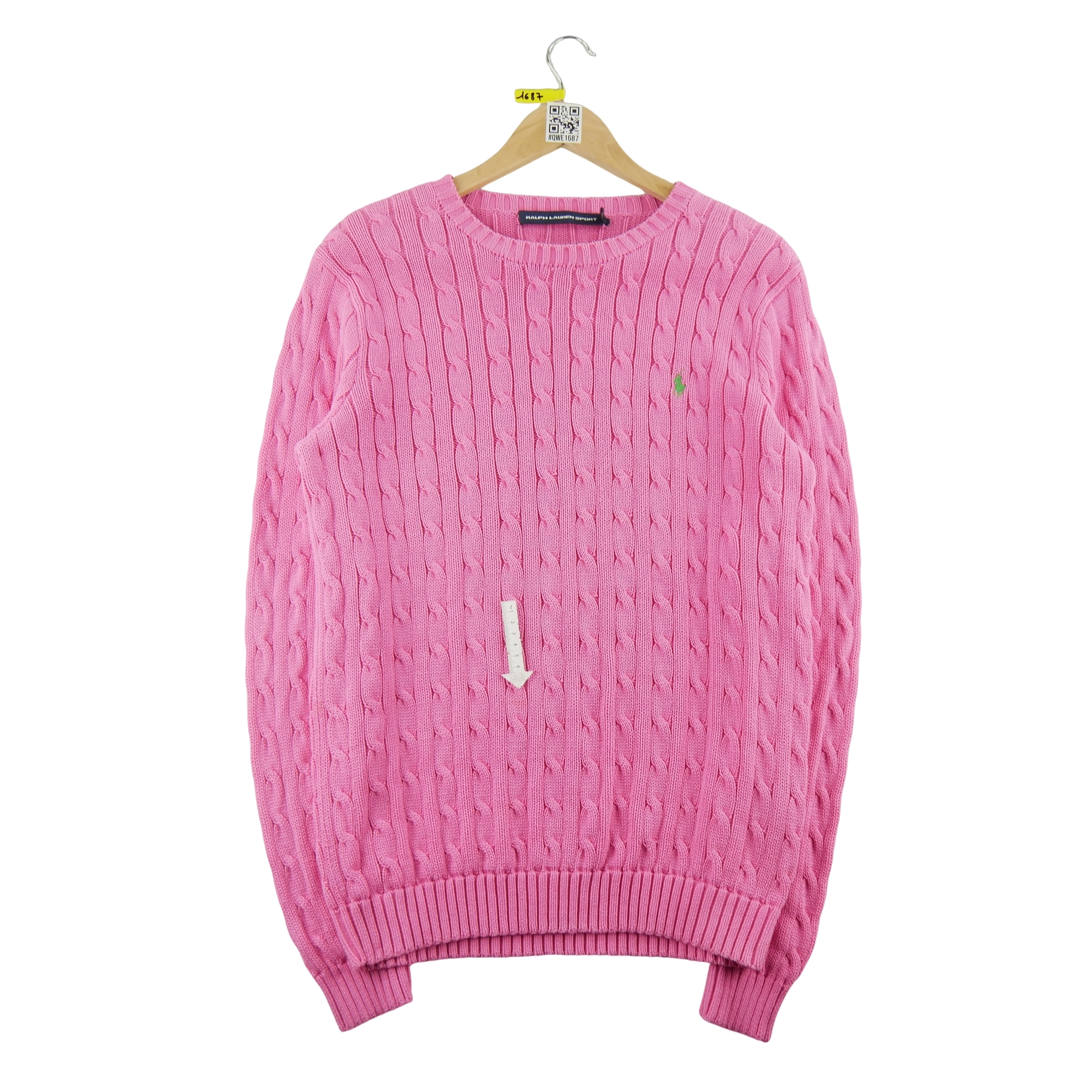 Pull Femme  Cable Knit Torsadée Rose 4