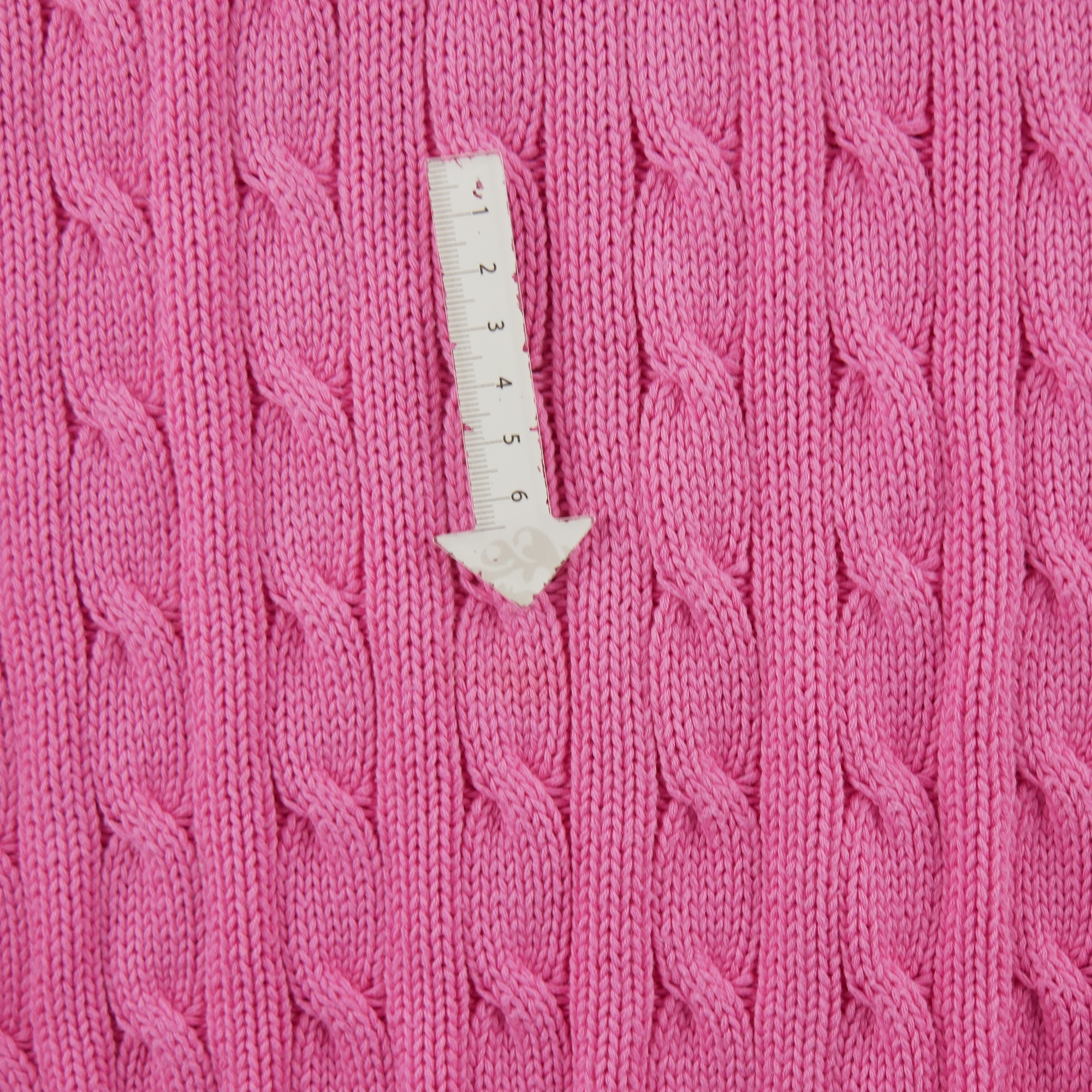 Pull Femme  Cable Knit Torsadée Rose 5