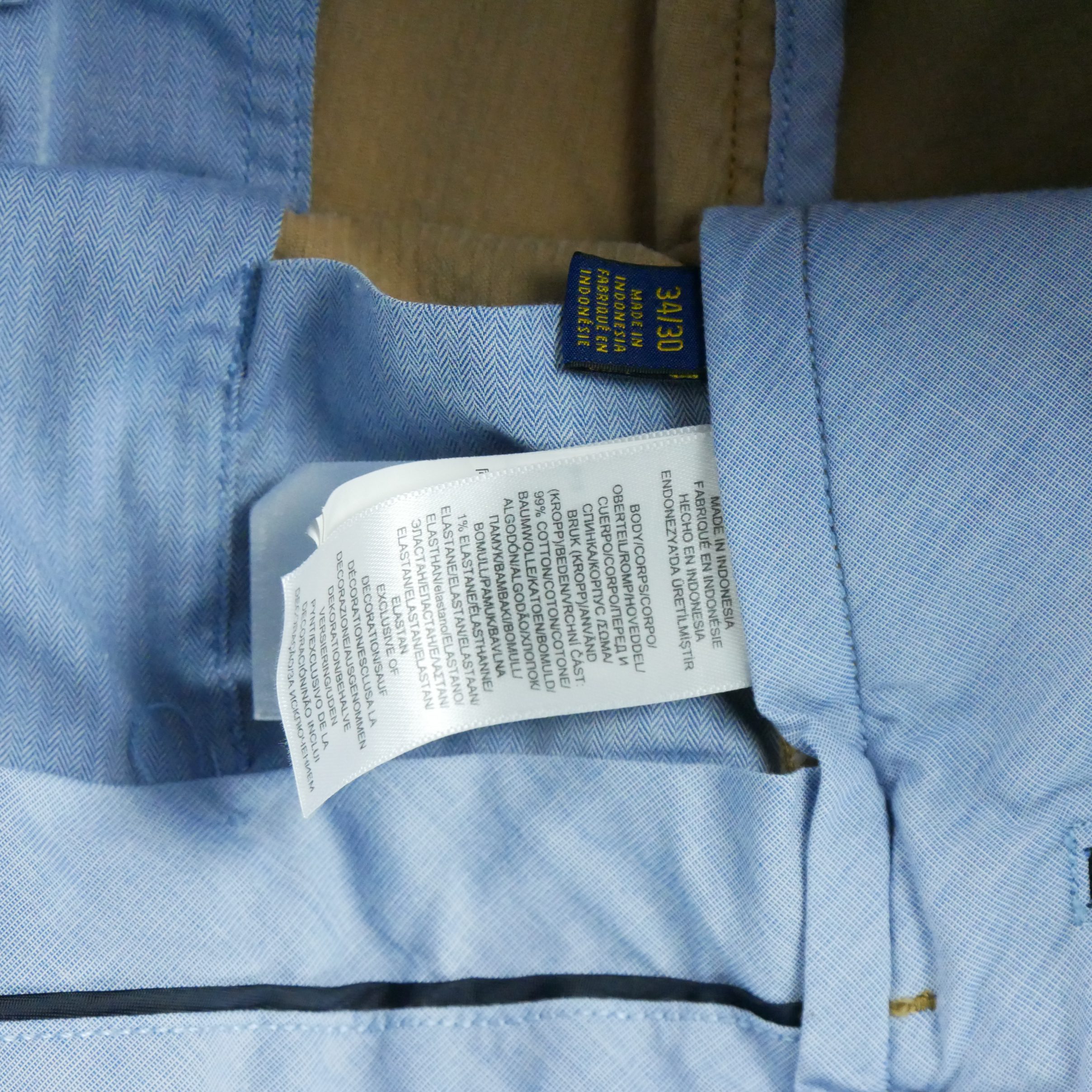 Pantalon Homme en velours côtelé Beige 7