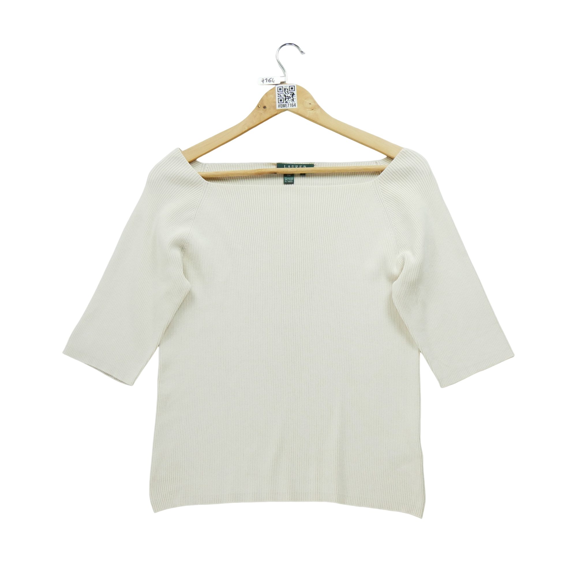Pull Femme  en soie Beige 1