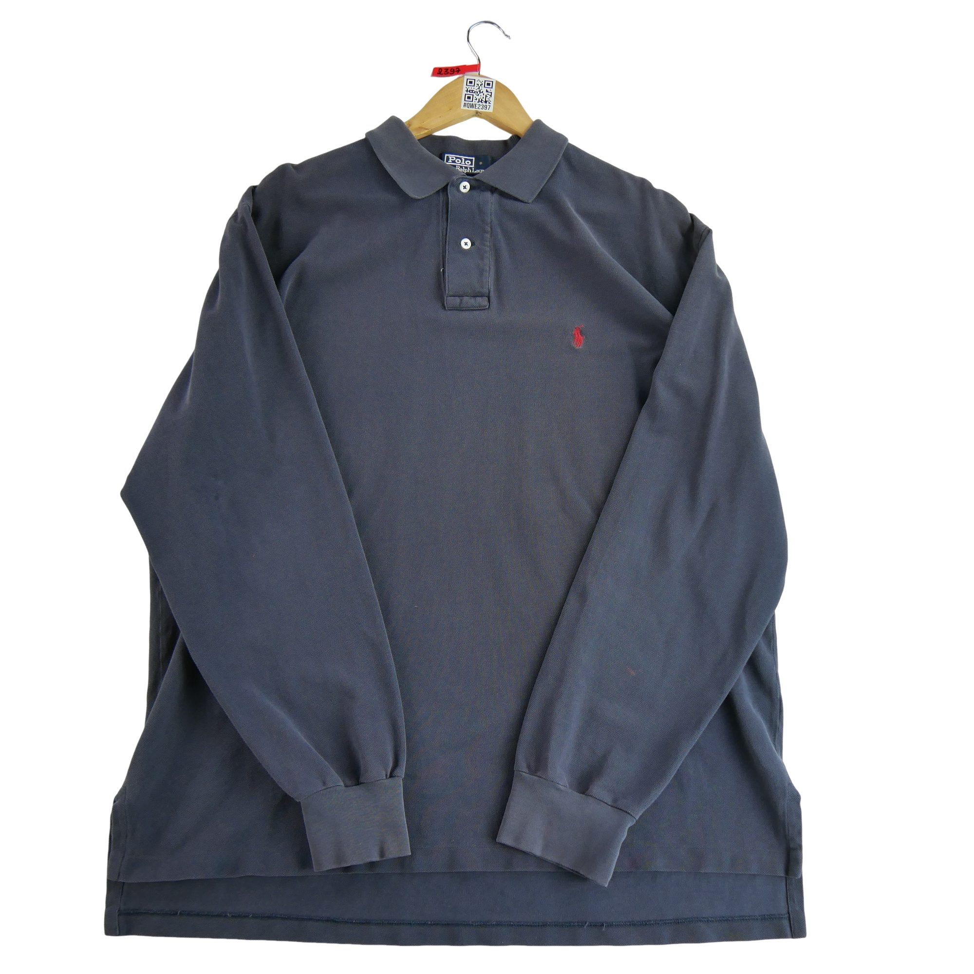 Polo manches longues Homme  Marine 1