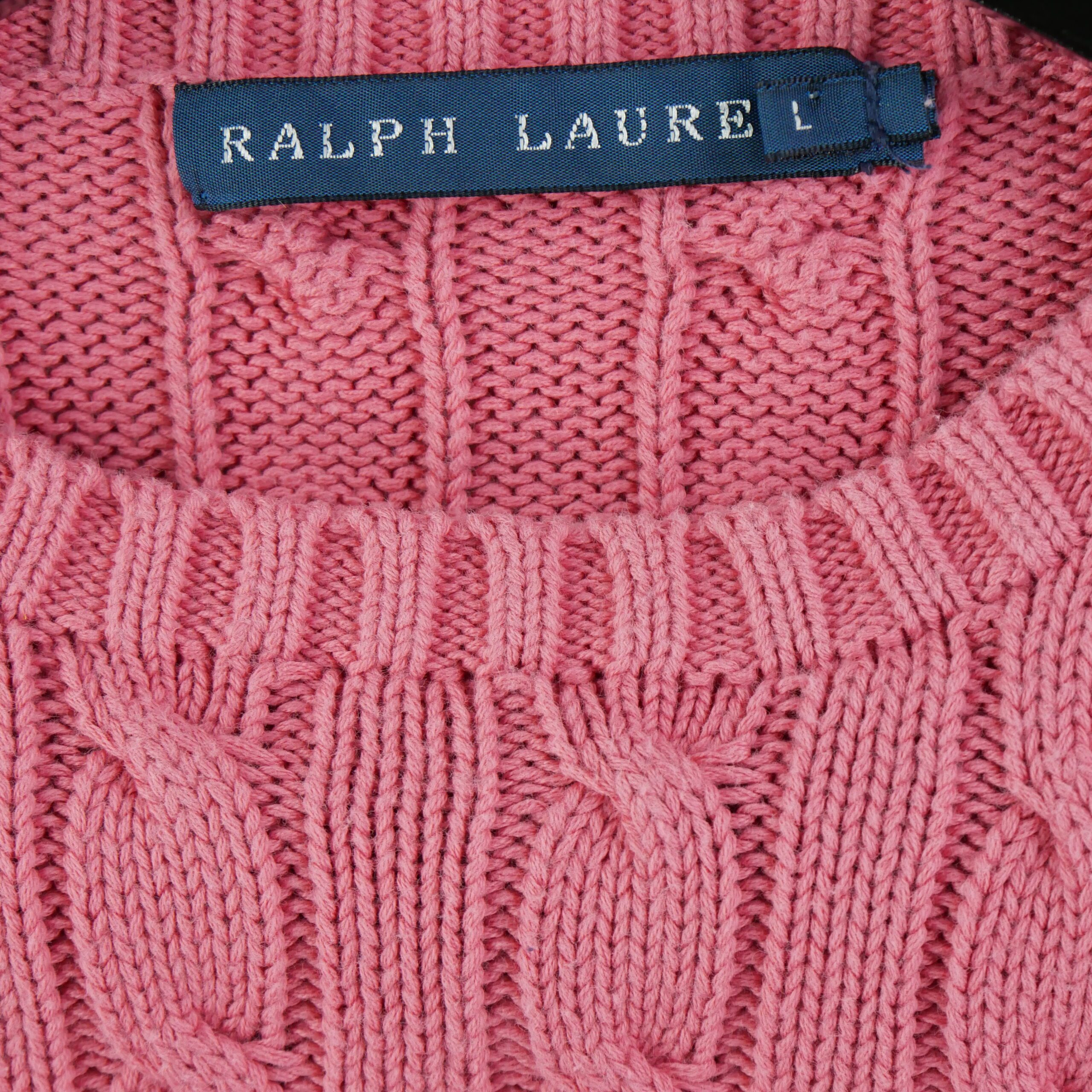 Pull Femme  en maille torsadée Rose 5
