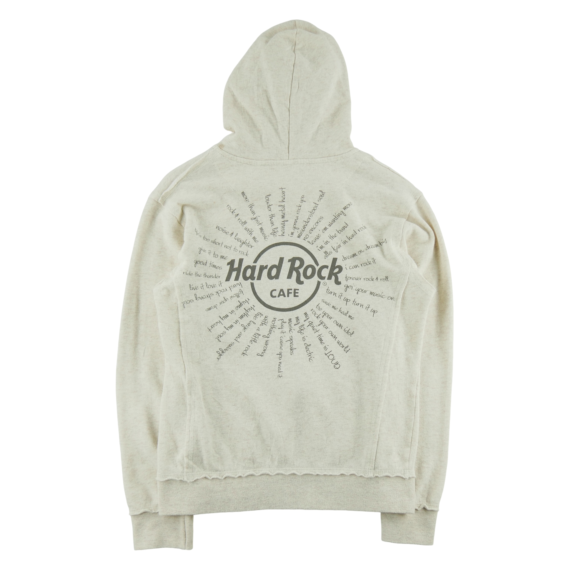 Sweat à capuche Femme  full zip Beige 2