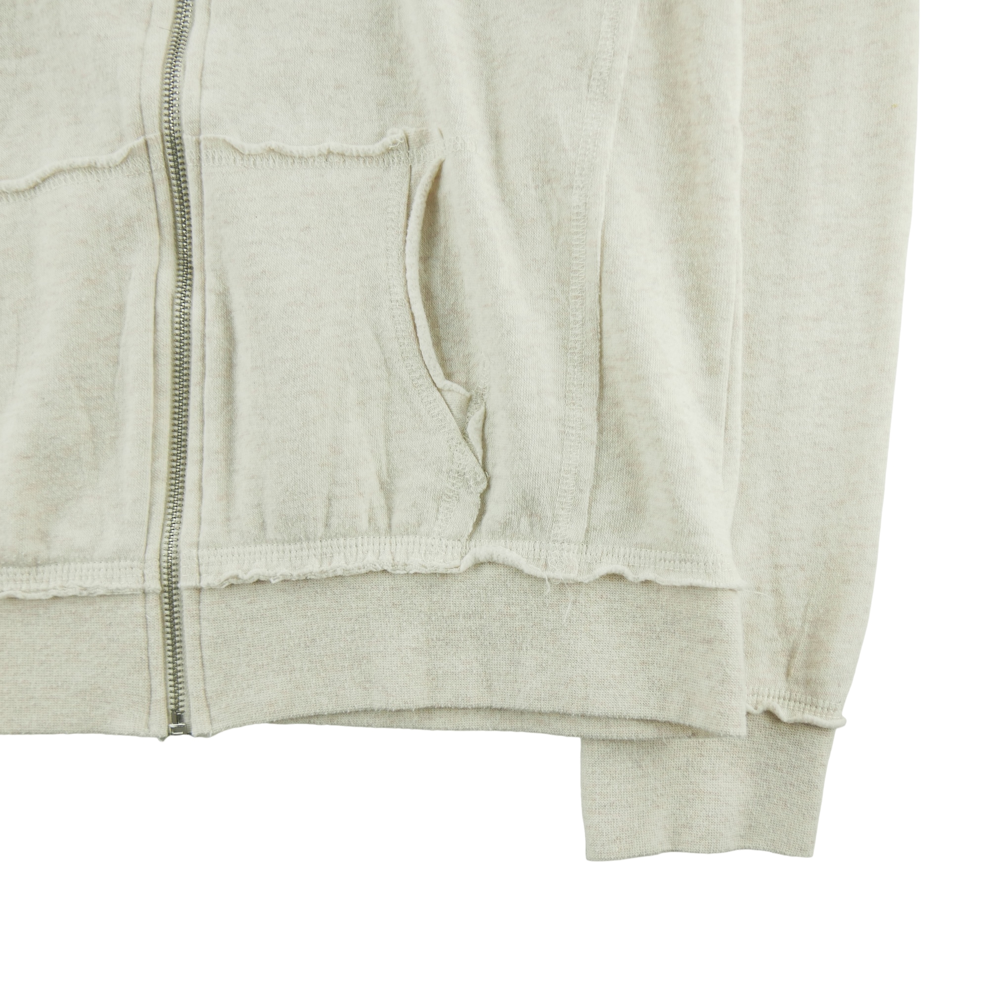 Sweat à capuche Femme  full zip Beige 5