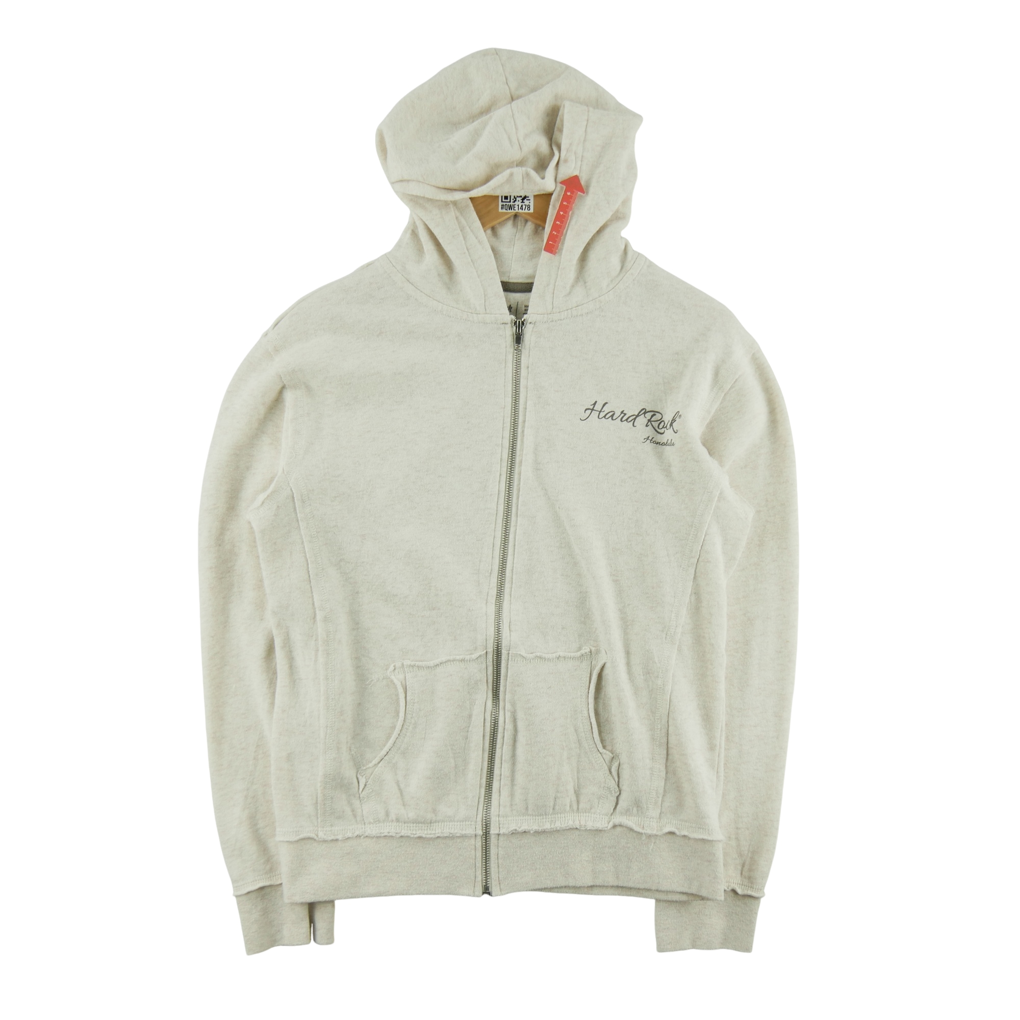 Sweat à capuche Femme  full zip Beige 6