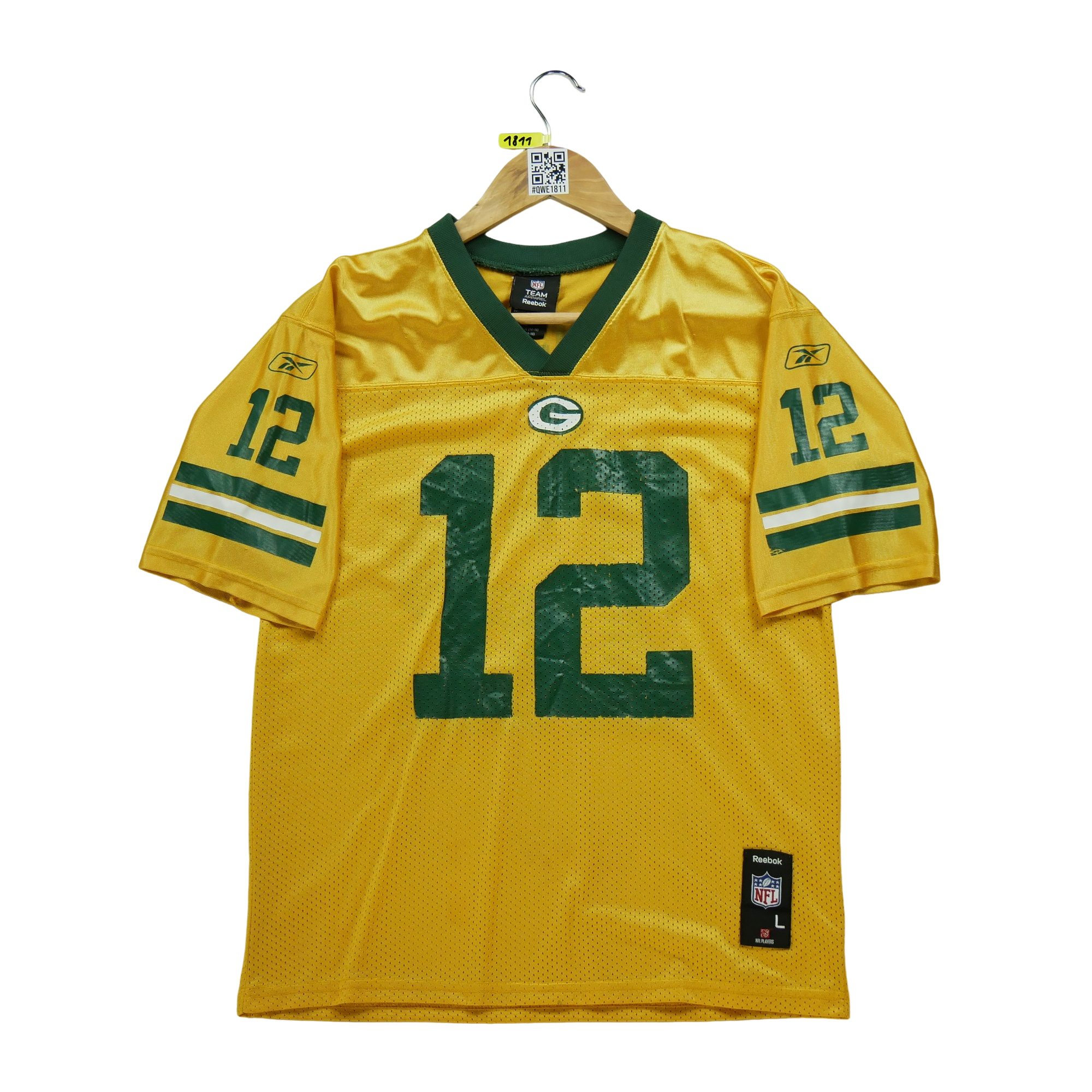 Maillot Homme NFL Green Bay Packers Jaune 1