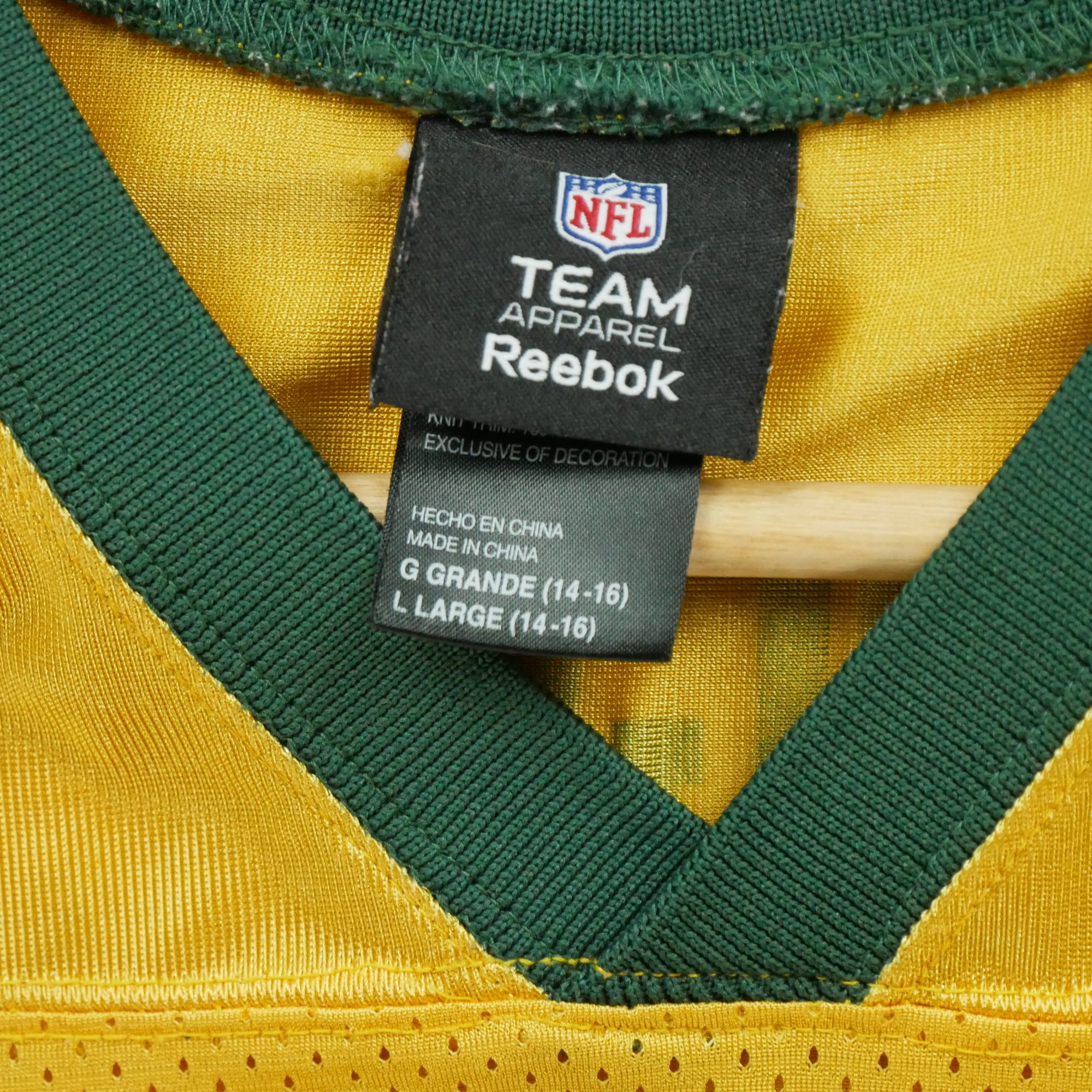Maillot Homme NFL Green Bay Packers Jaune 8