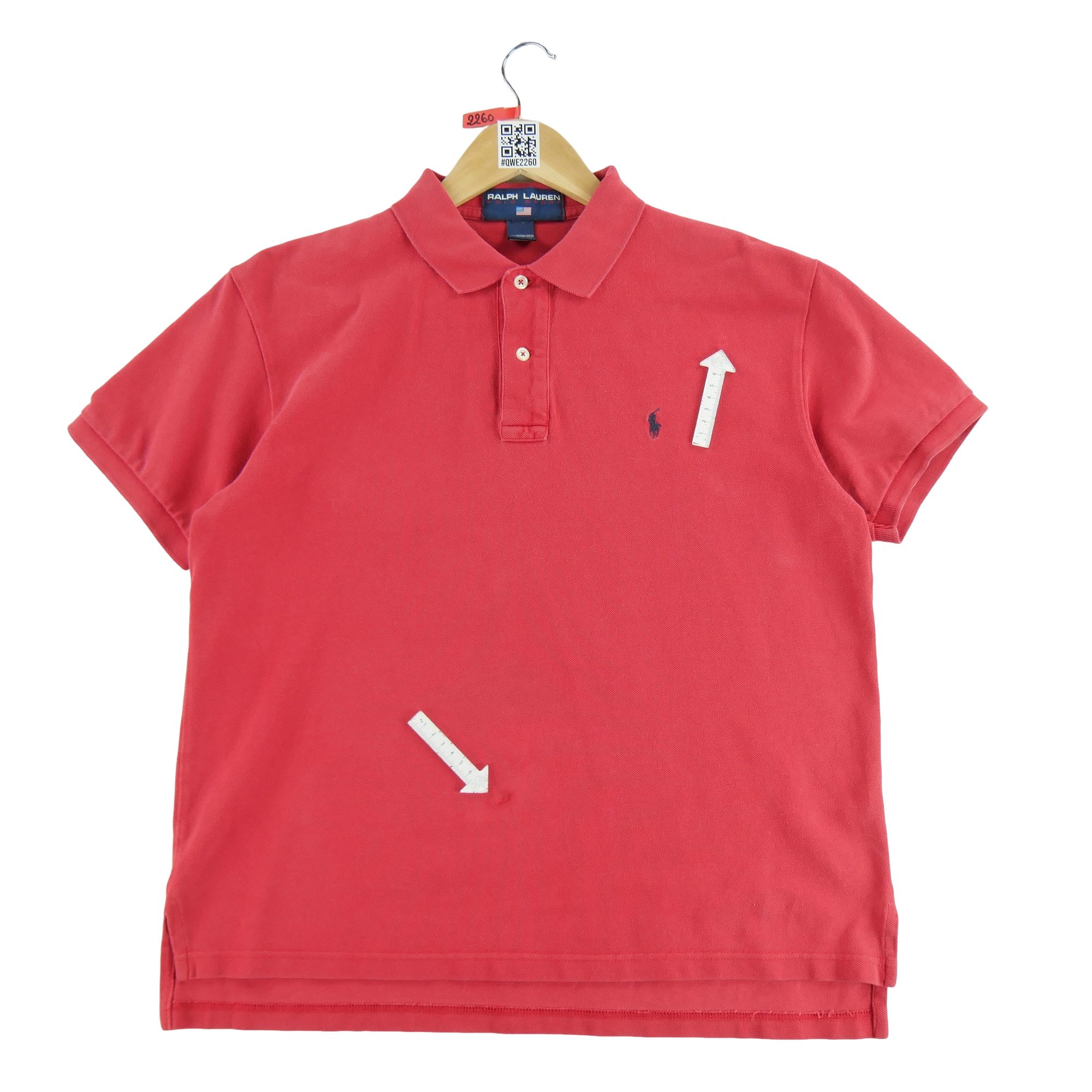 Polo manches courtes Homme  Rouge 4