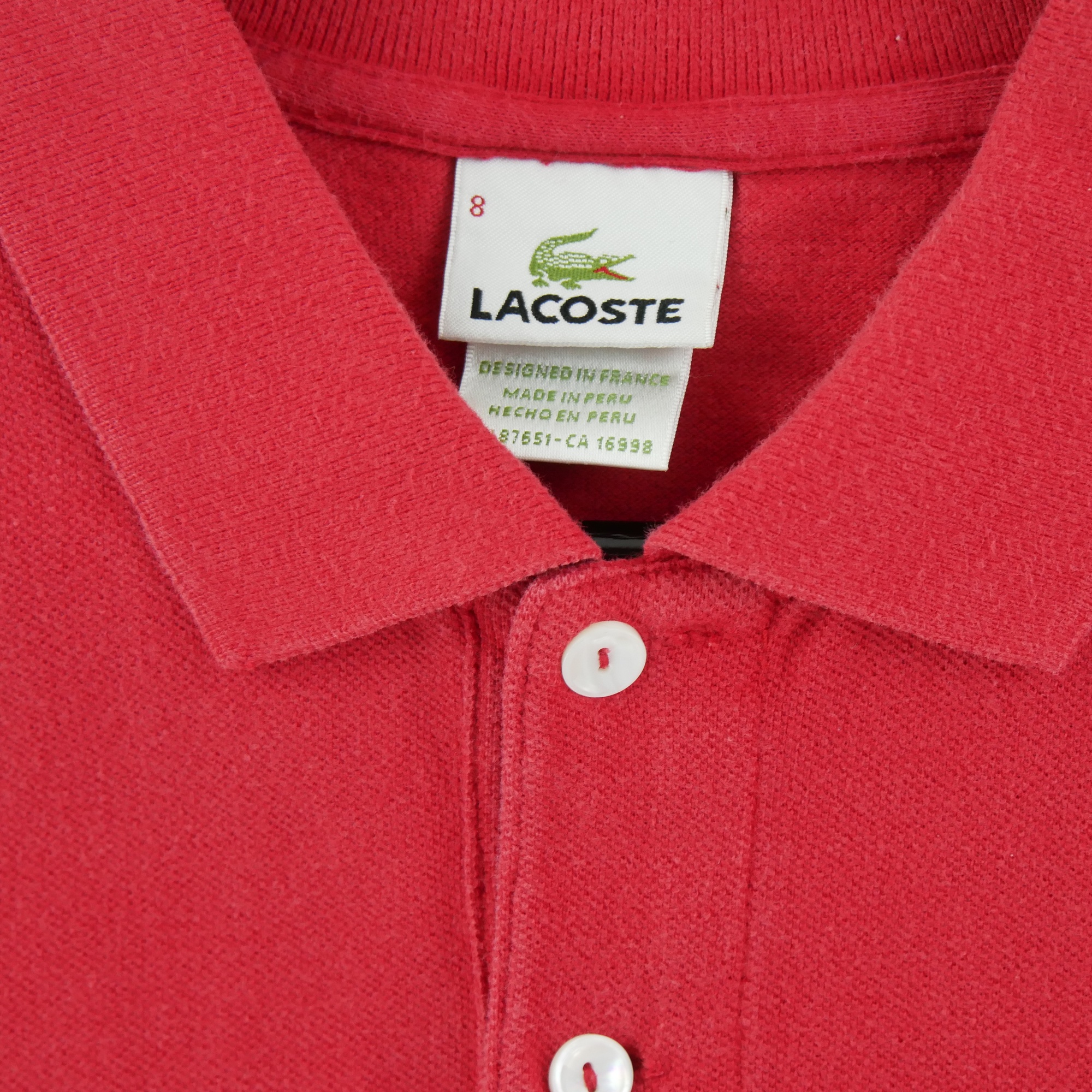 Polo manches courtes Homme  Rouge 8