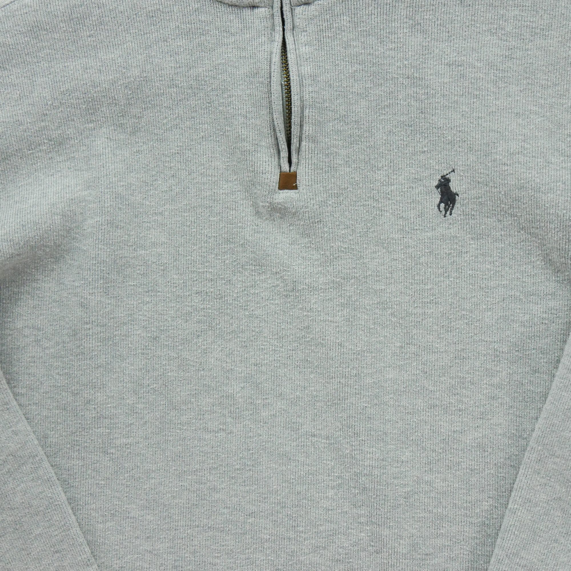 Pull Homme  demi-zippé Gris 4