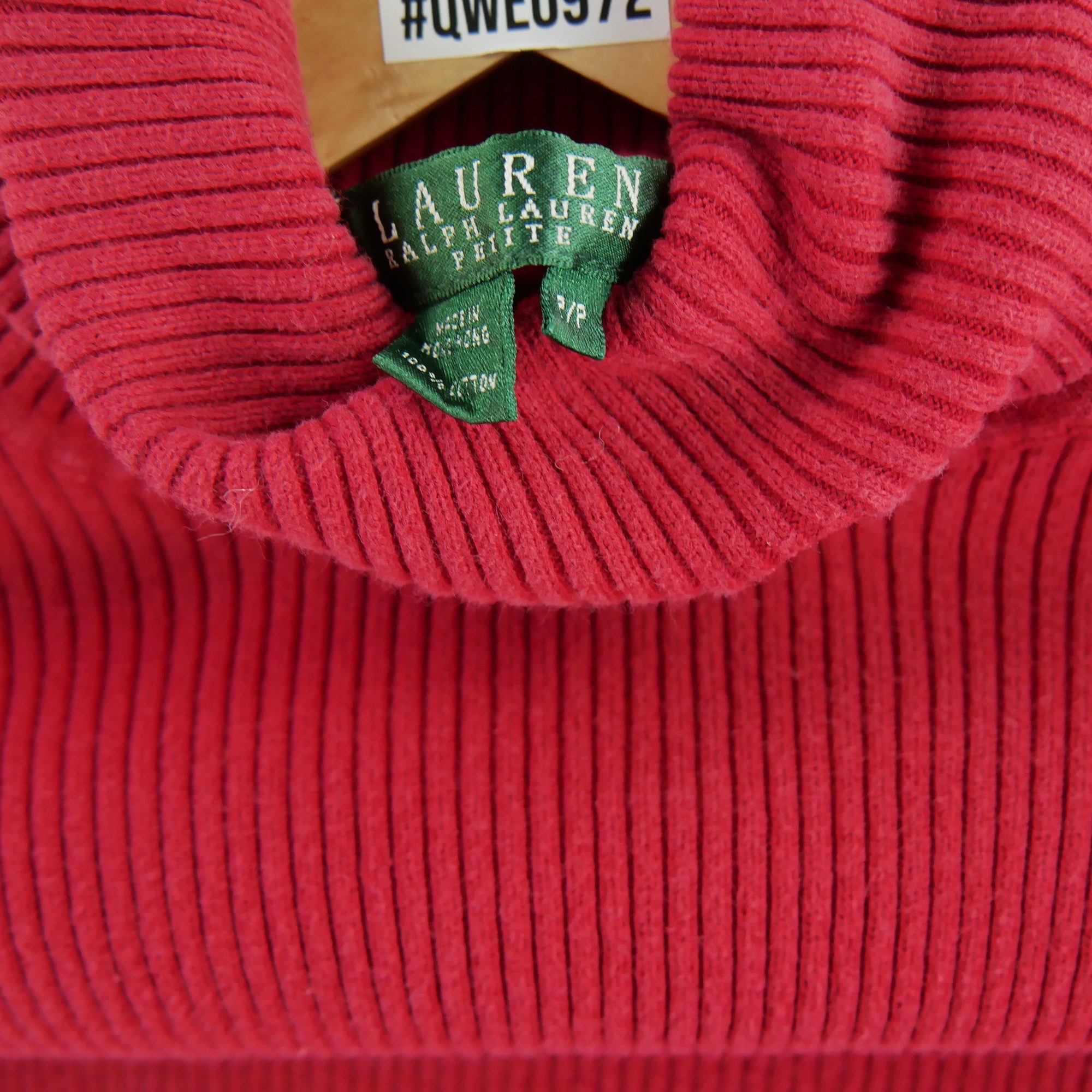 Pull Femme  col roulé Rouge 5