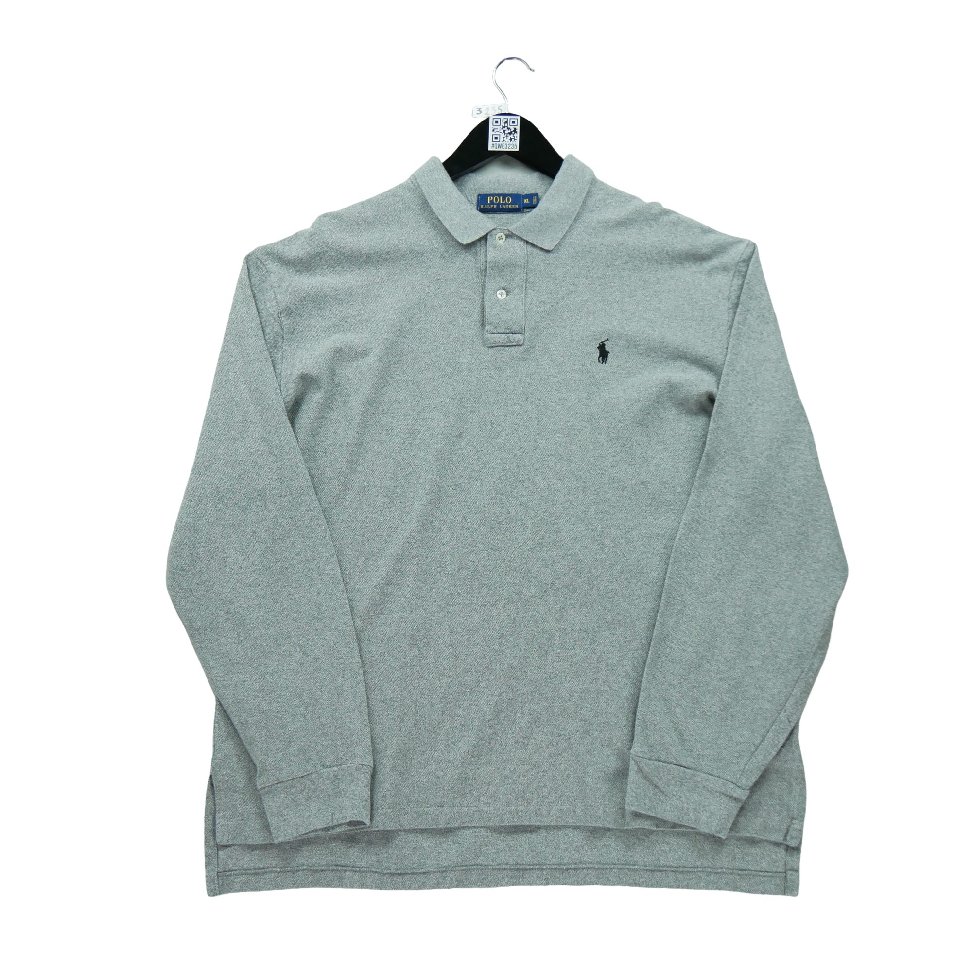 Polo manches longues Homme  Gris 3