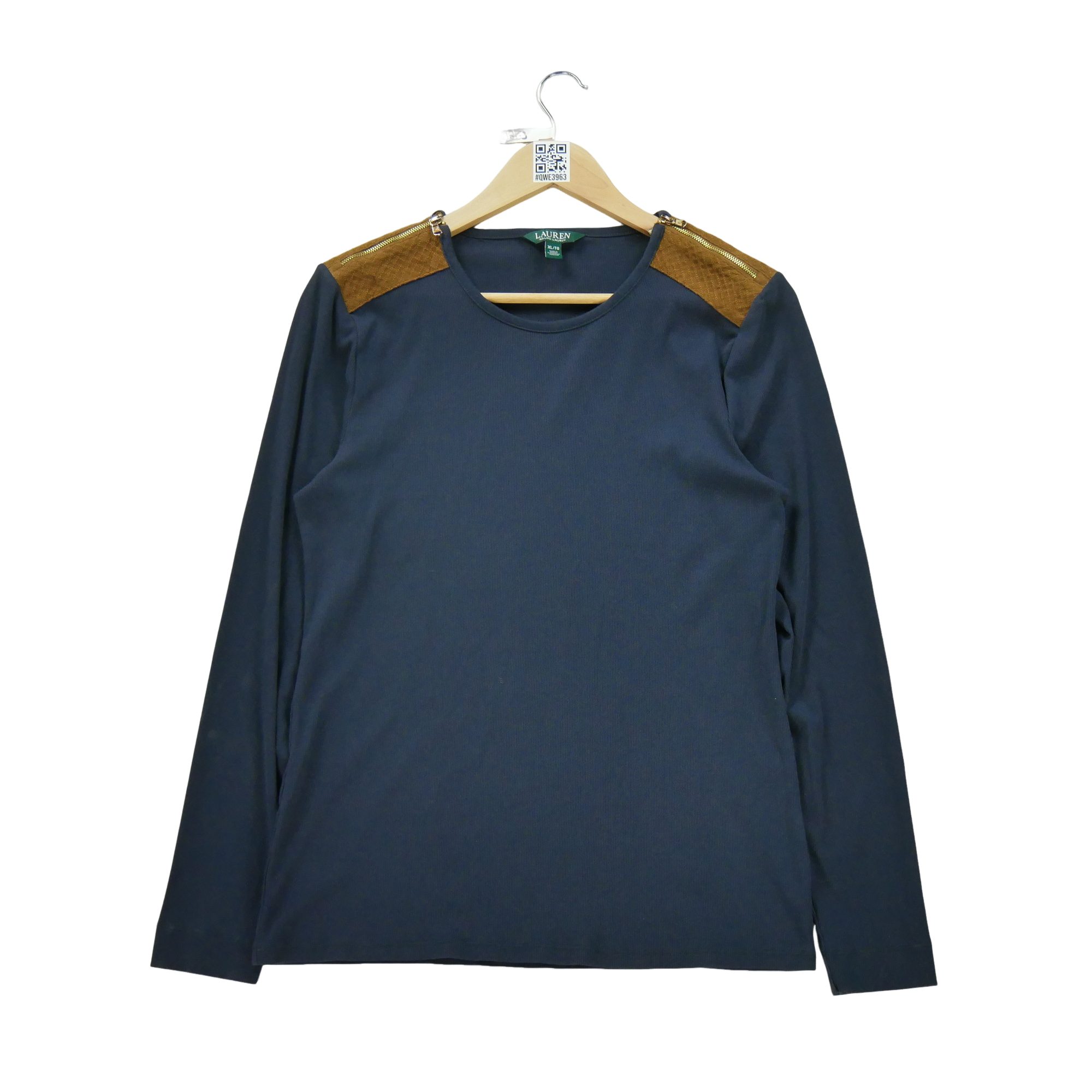 T-shirt manches longues Femme  Marine 1