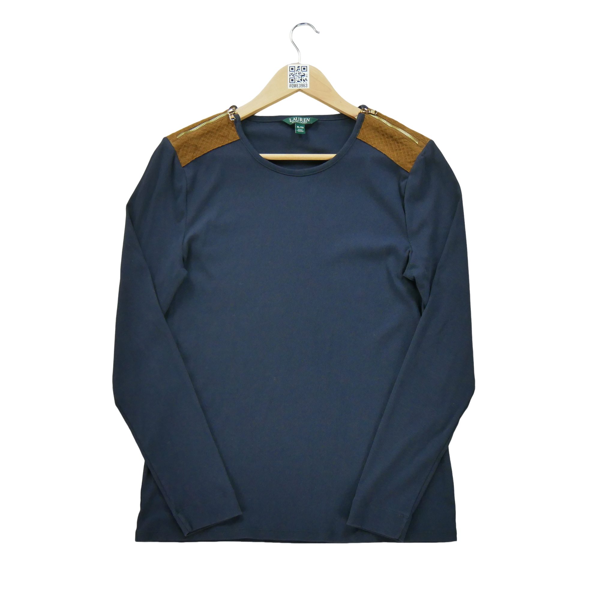 T-shirt manches longues Femme  Marine 3