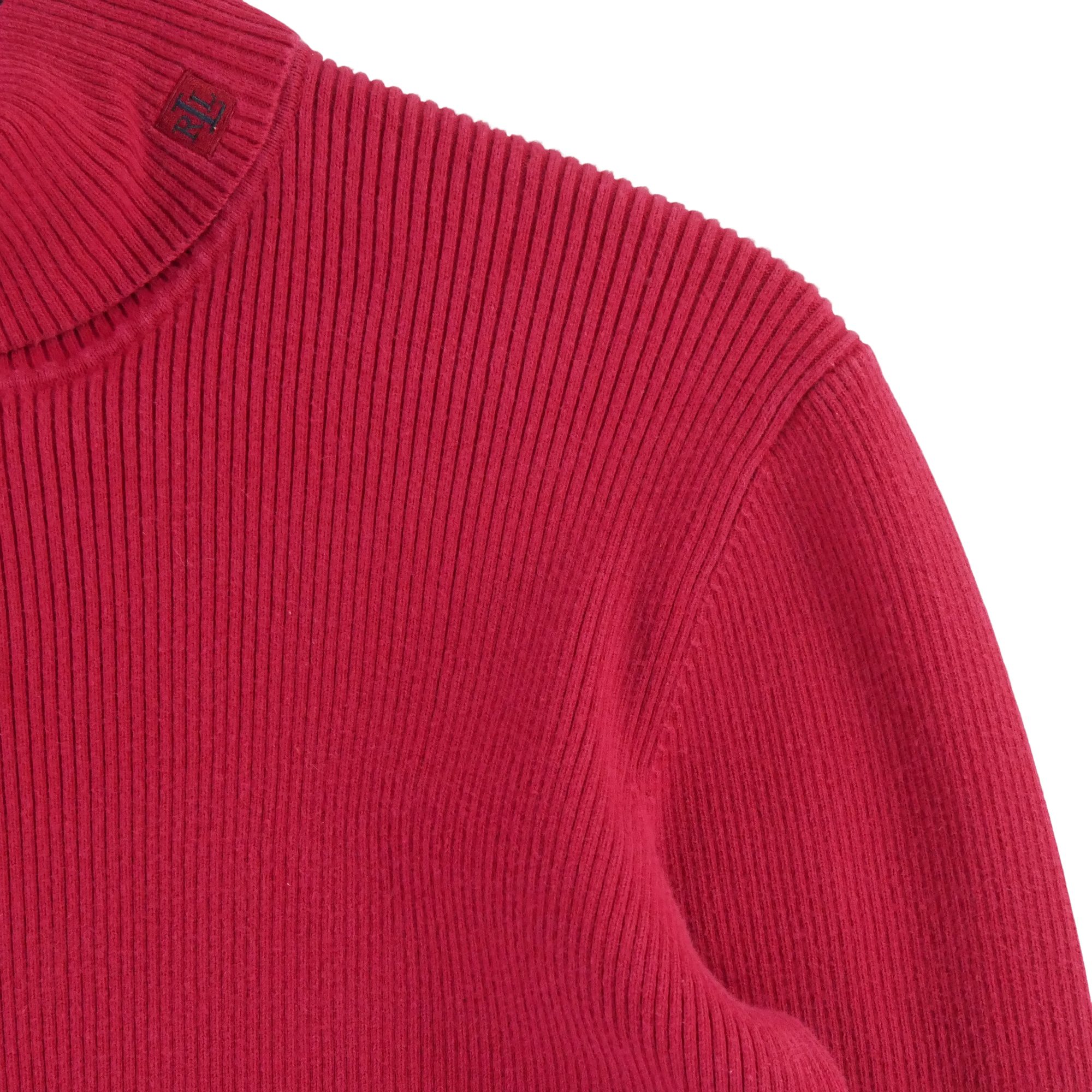 Pull Femme  col roulé Rouge 3