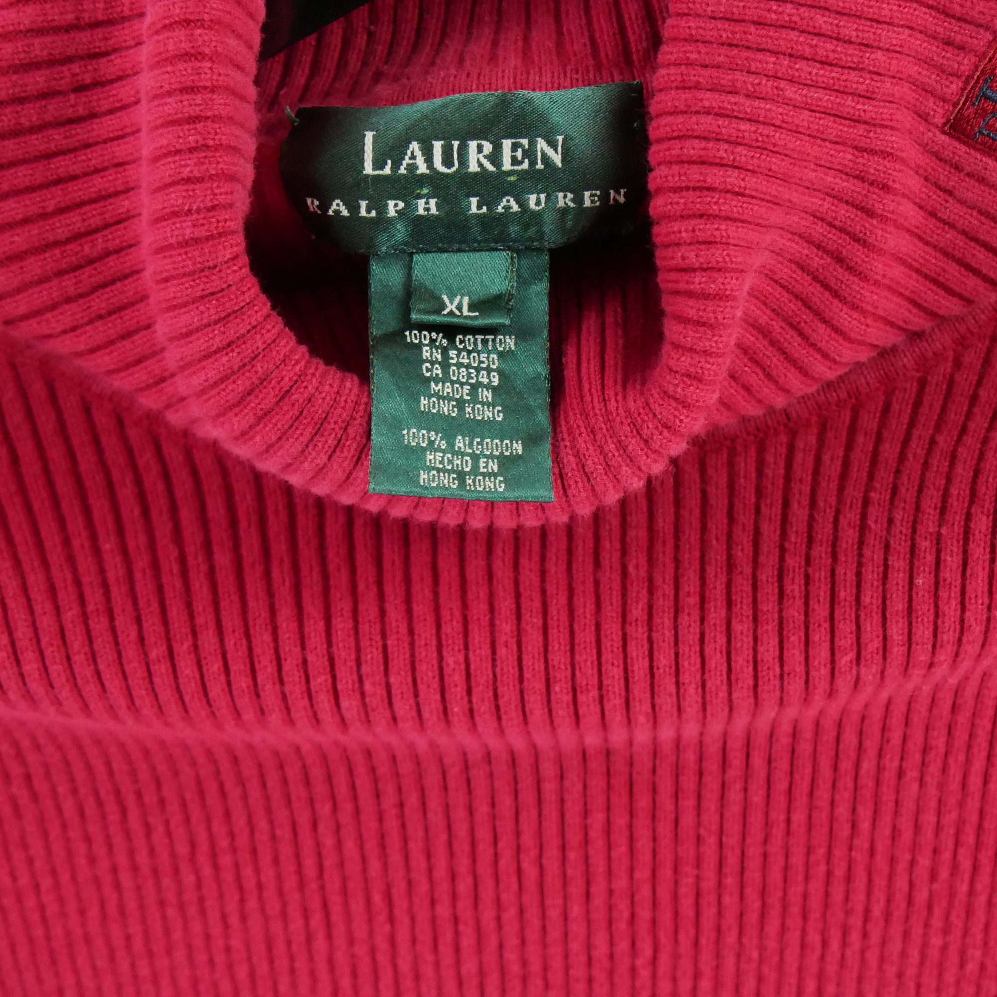 Pull Femme  col roulé Rouge 7