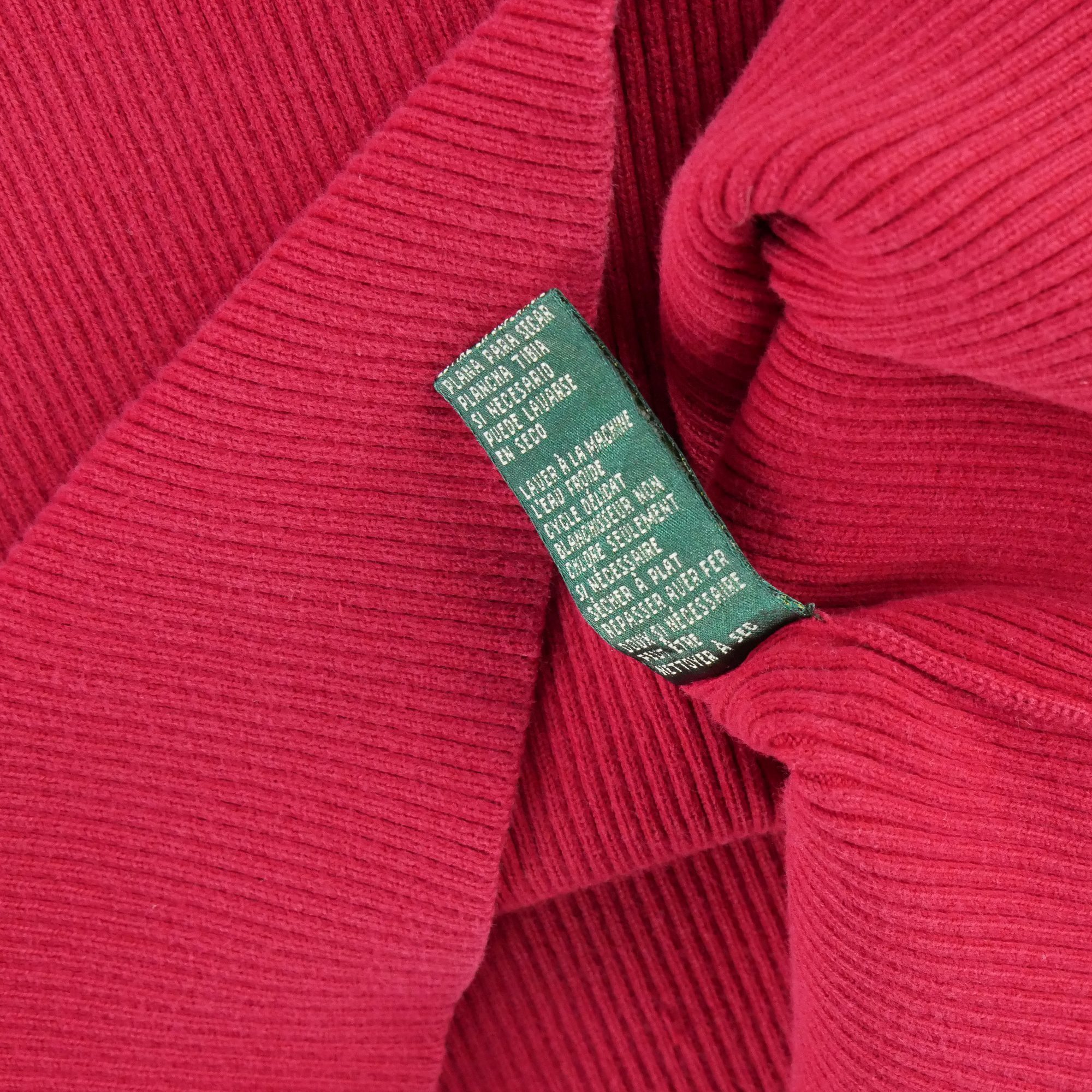 Pull Femme  col roulé Rouge 8
