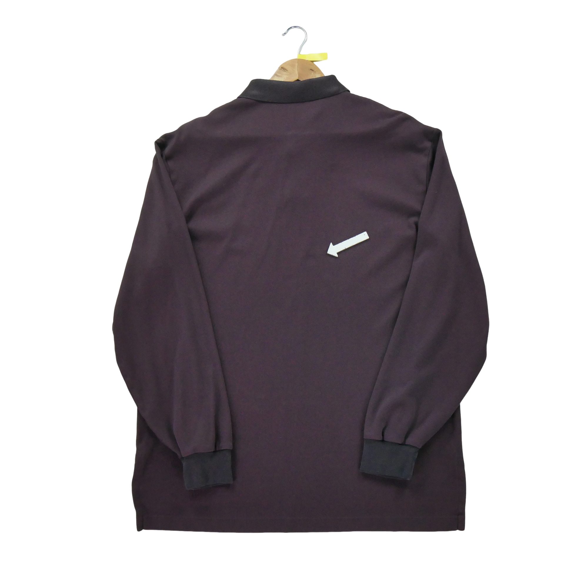 Polo manches longues Homme  Bordeaux 5