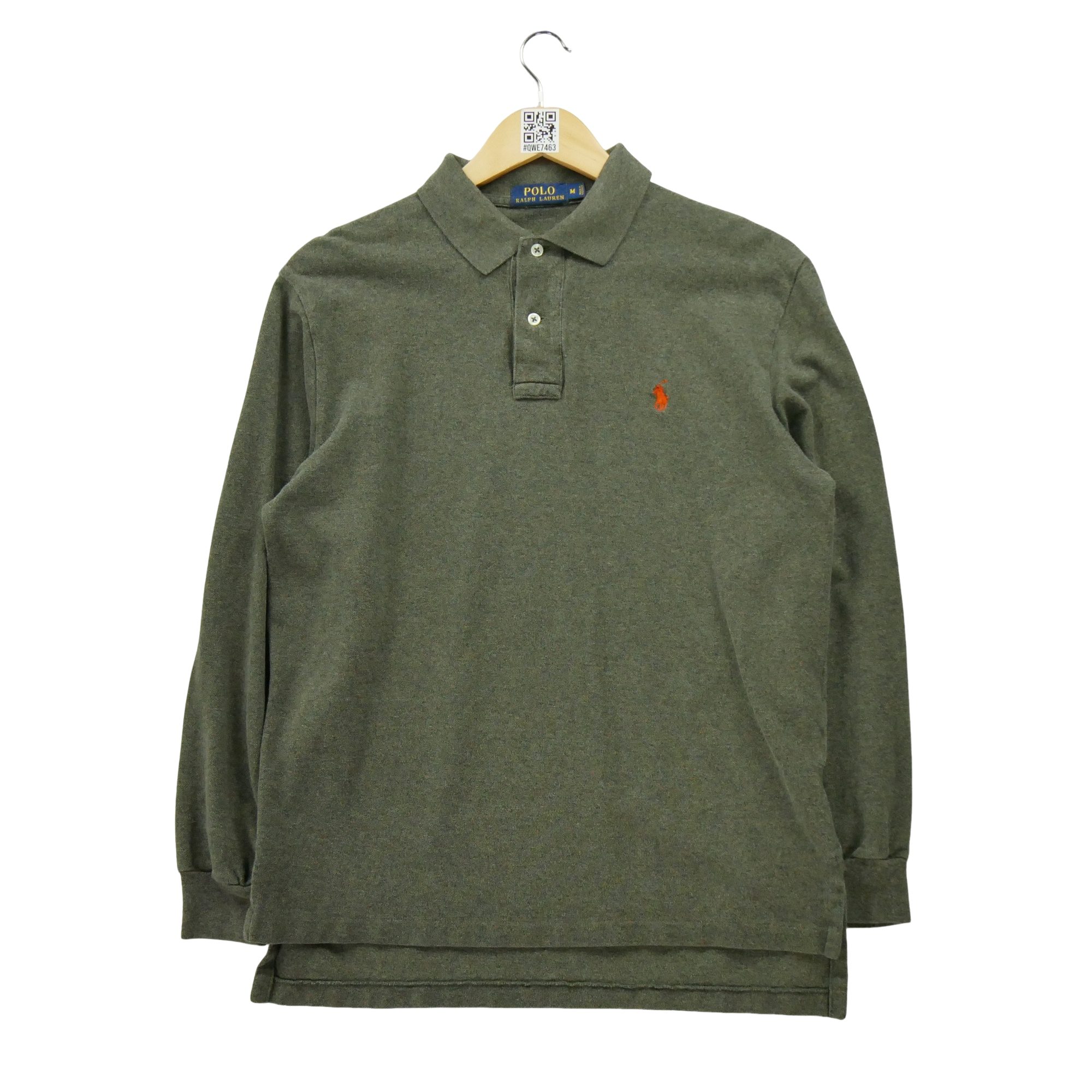 Polo manches longues Homme  Kaki 1