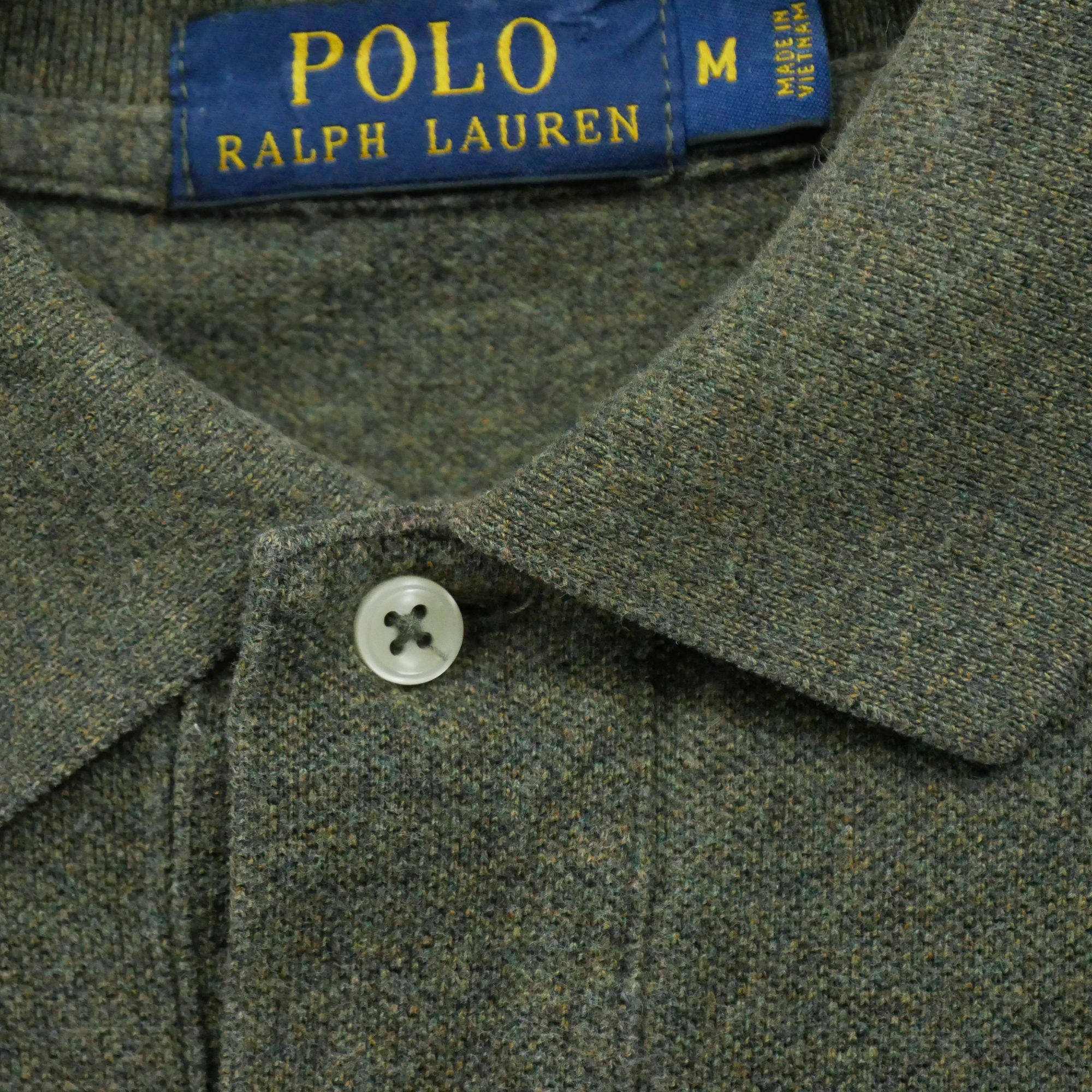 Polo manches longues Homme  Kaki 4