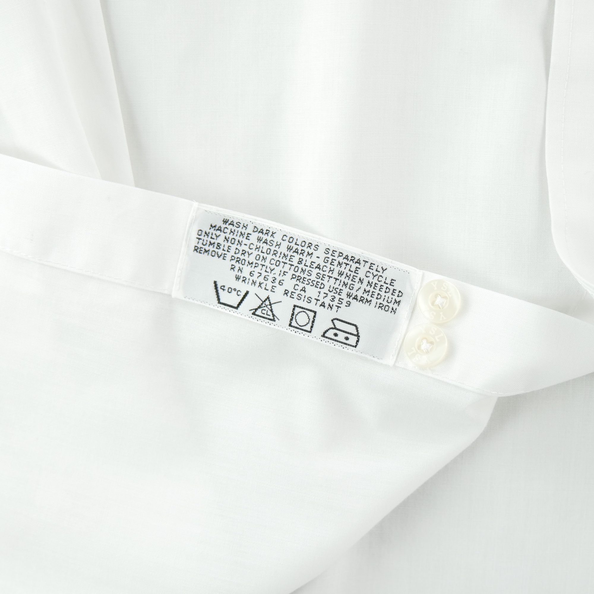 Chemise classiques Homme uni Blanc 9