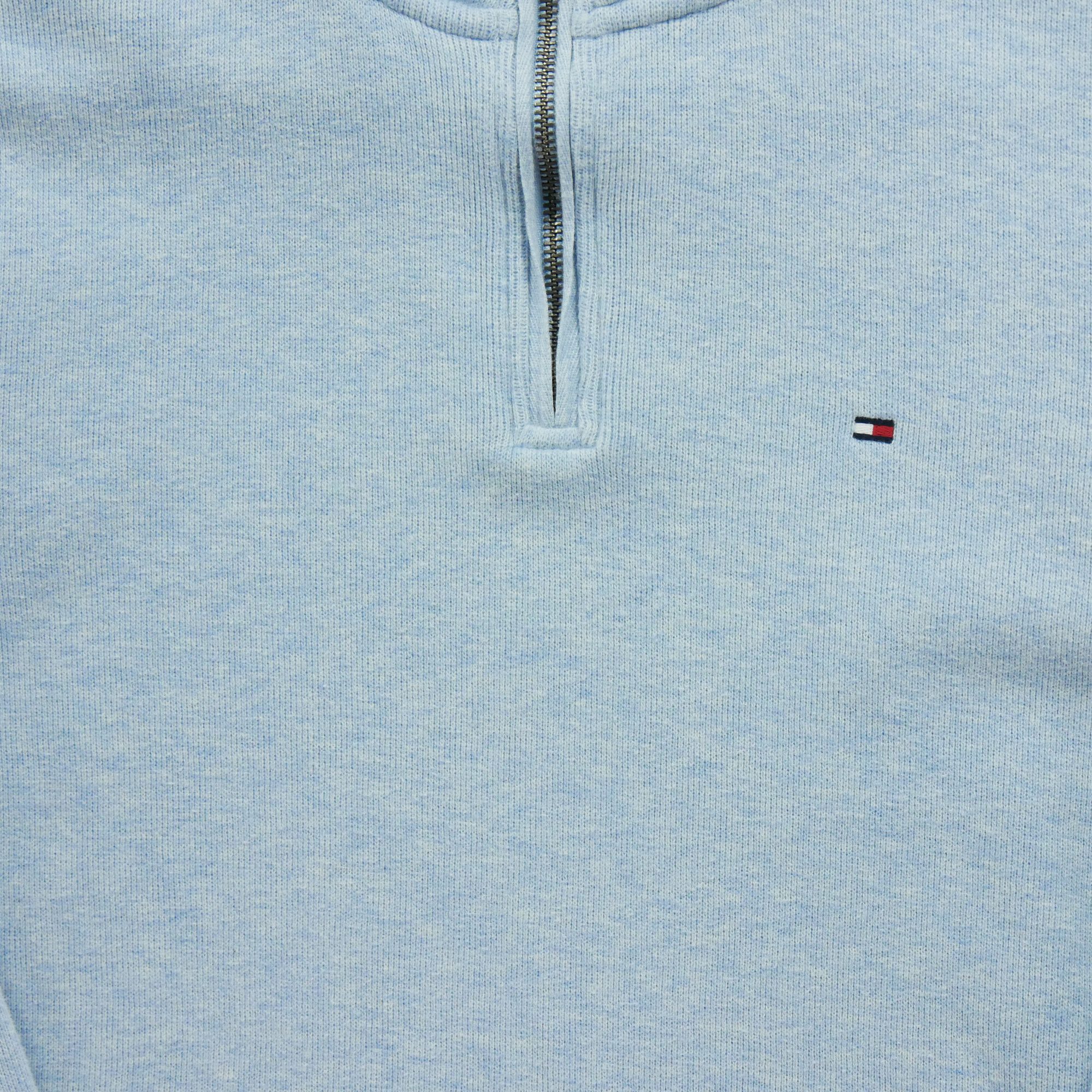 Pull Homme  demi-zippée Bleu clair 4