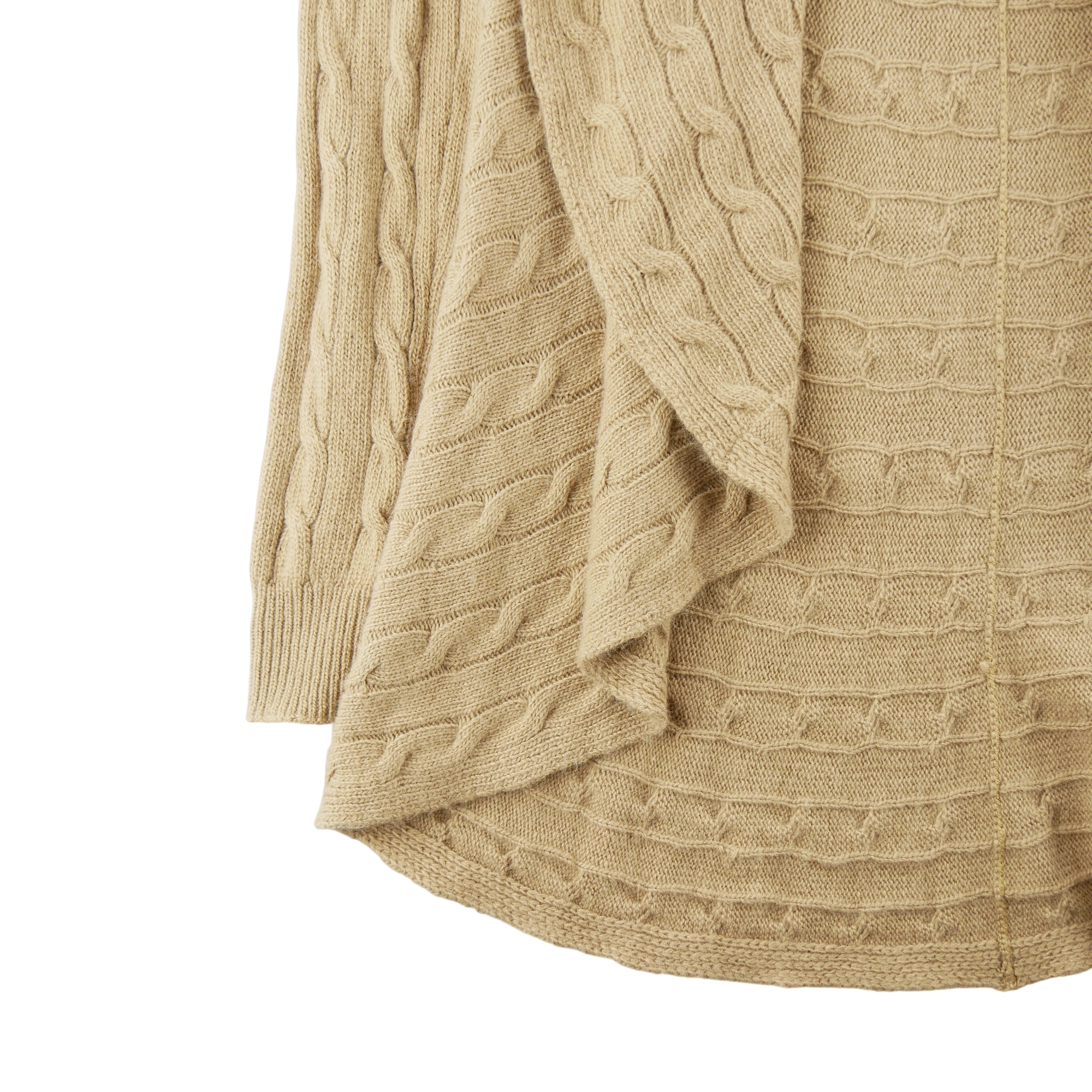 Gilets Femme  en laine Beige 4
