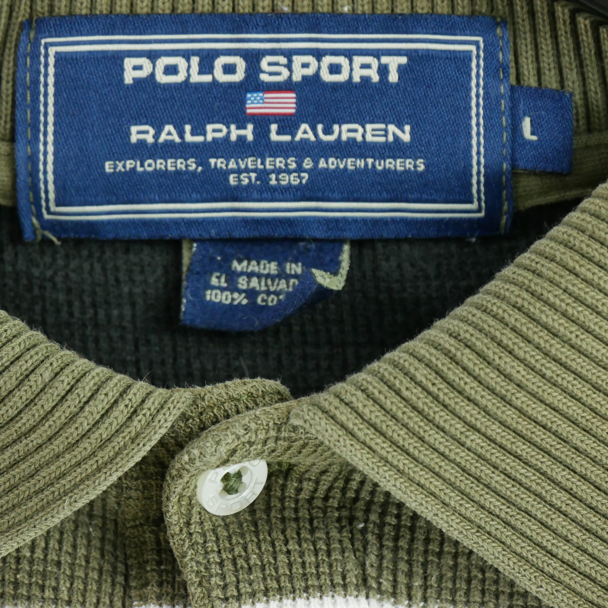 Polo manches courtes Homme  Kaki 5