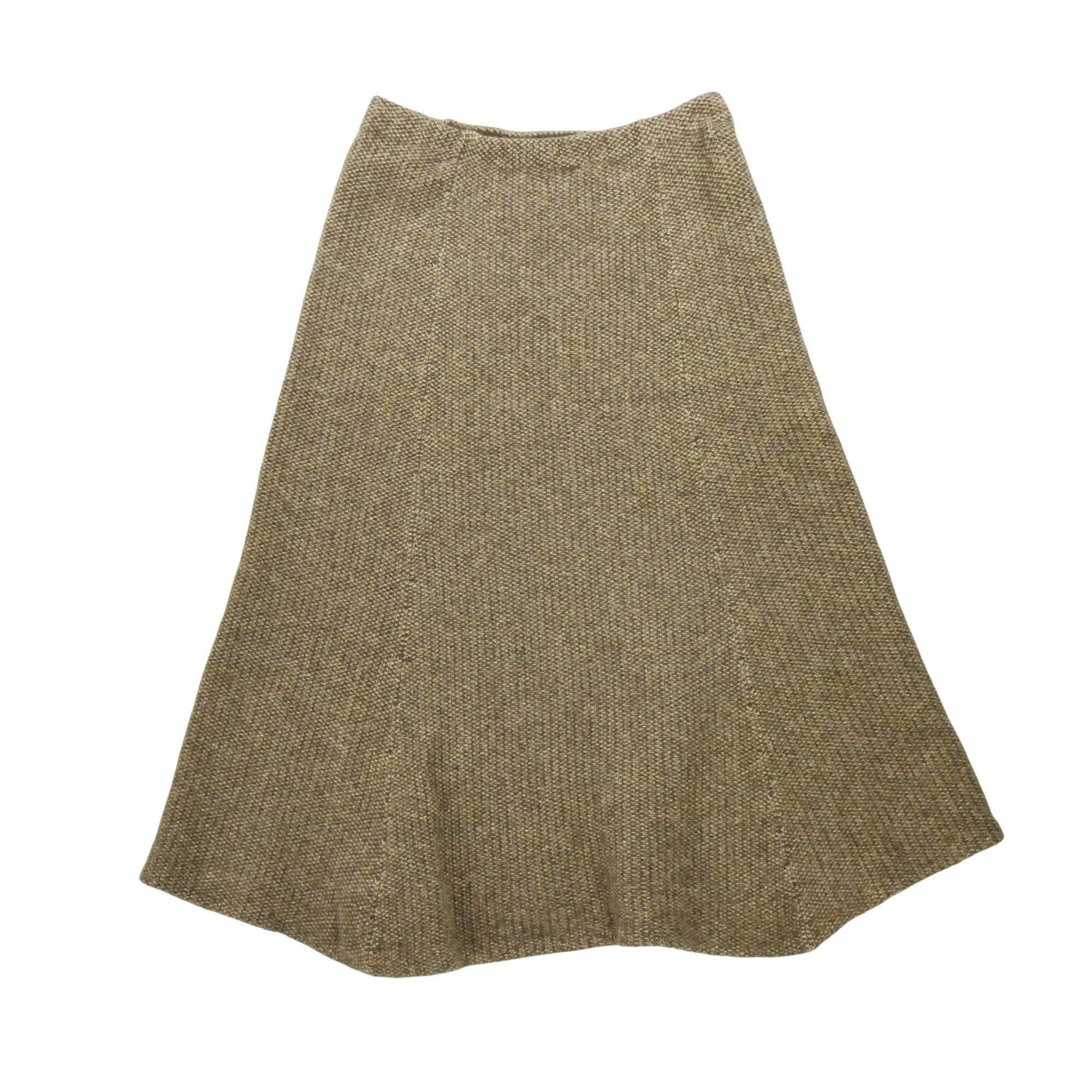 Jupe longue Femme  en Laine Marron 2