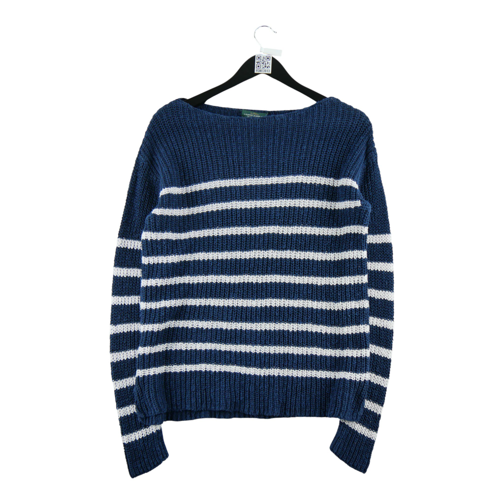 Pull Femme  en lin Marine 1