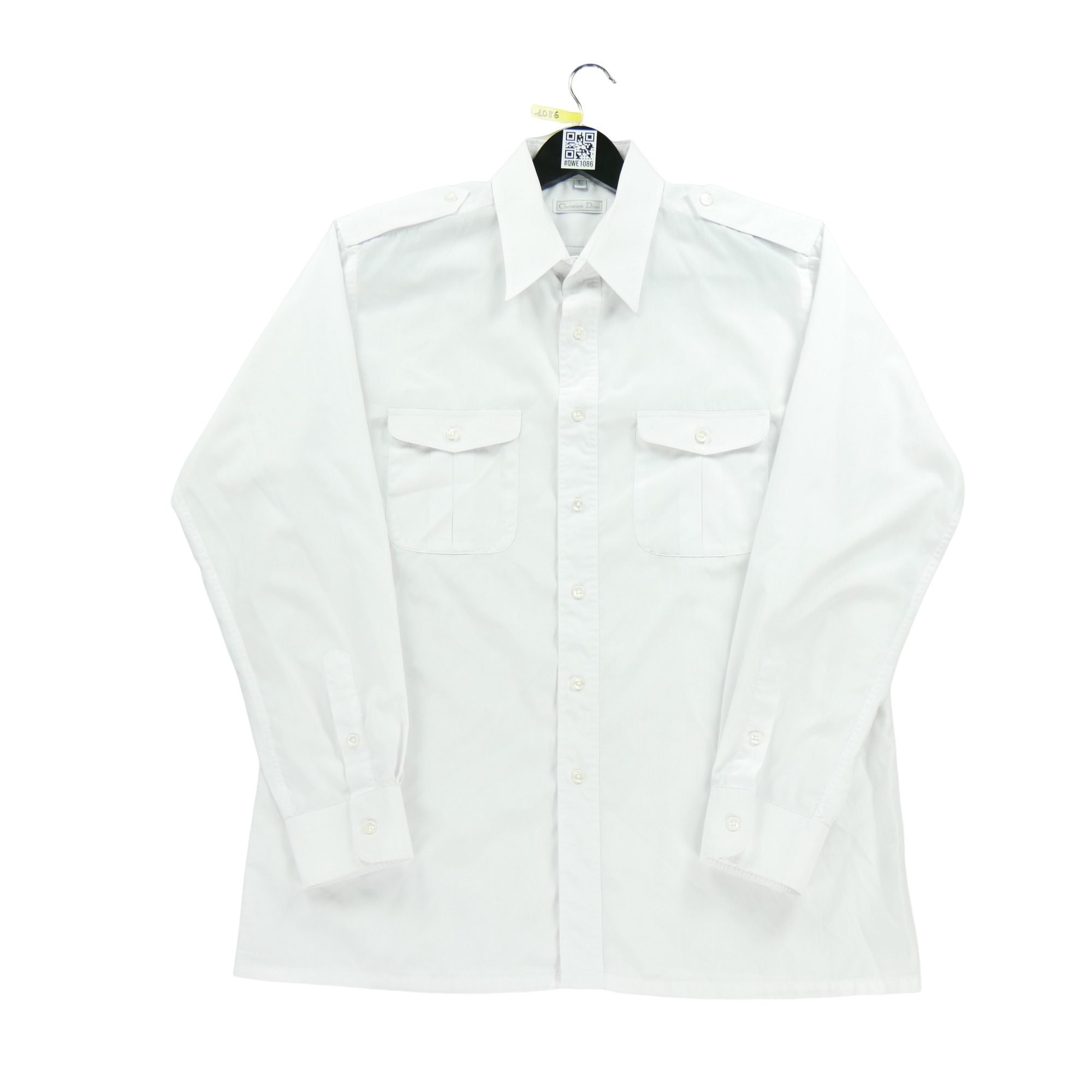 Chemise classique Homme uni Blanc 2
