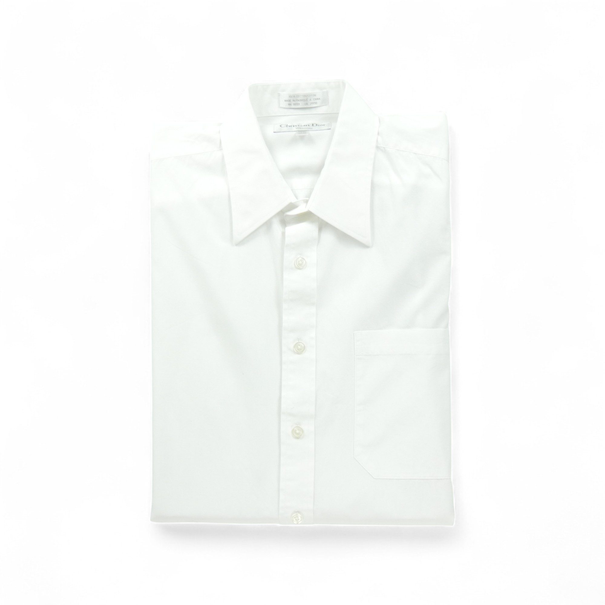 Chemise classique Homme uni Blanc 1