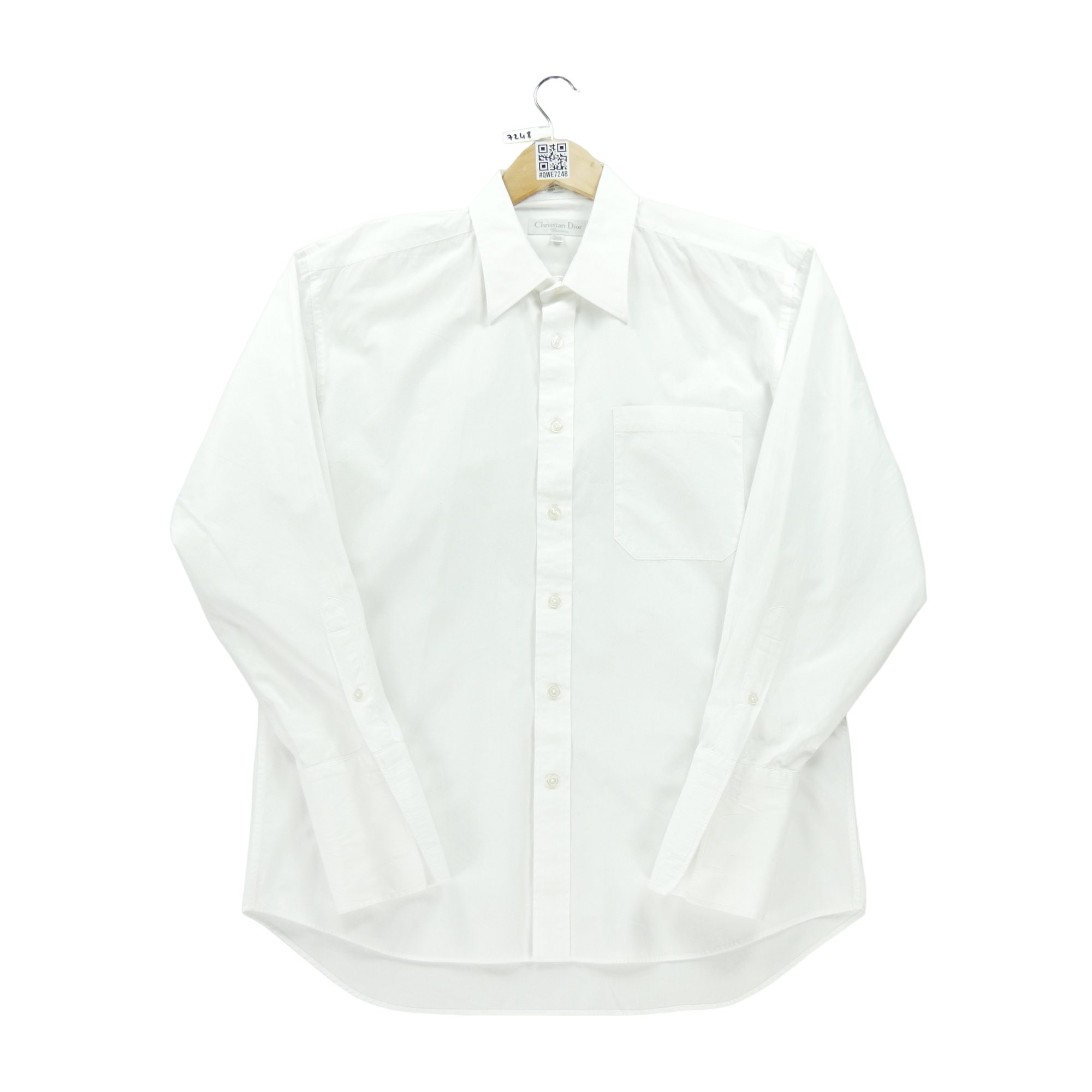 Chemise classique Homme uni Blanc 2