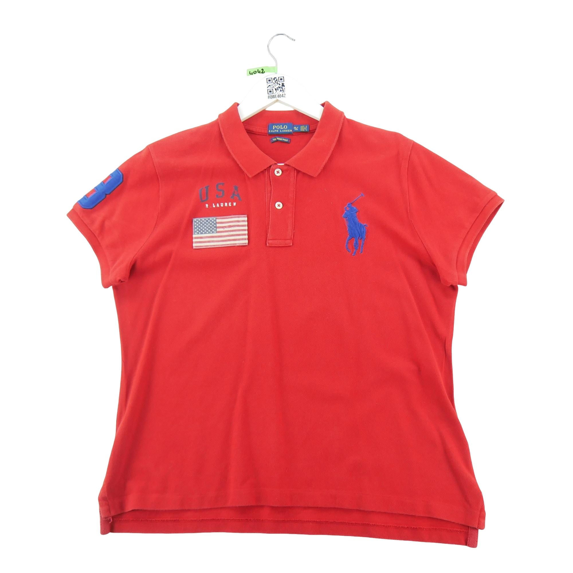 Polo manches courtes Femme  Rouge 3