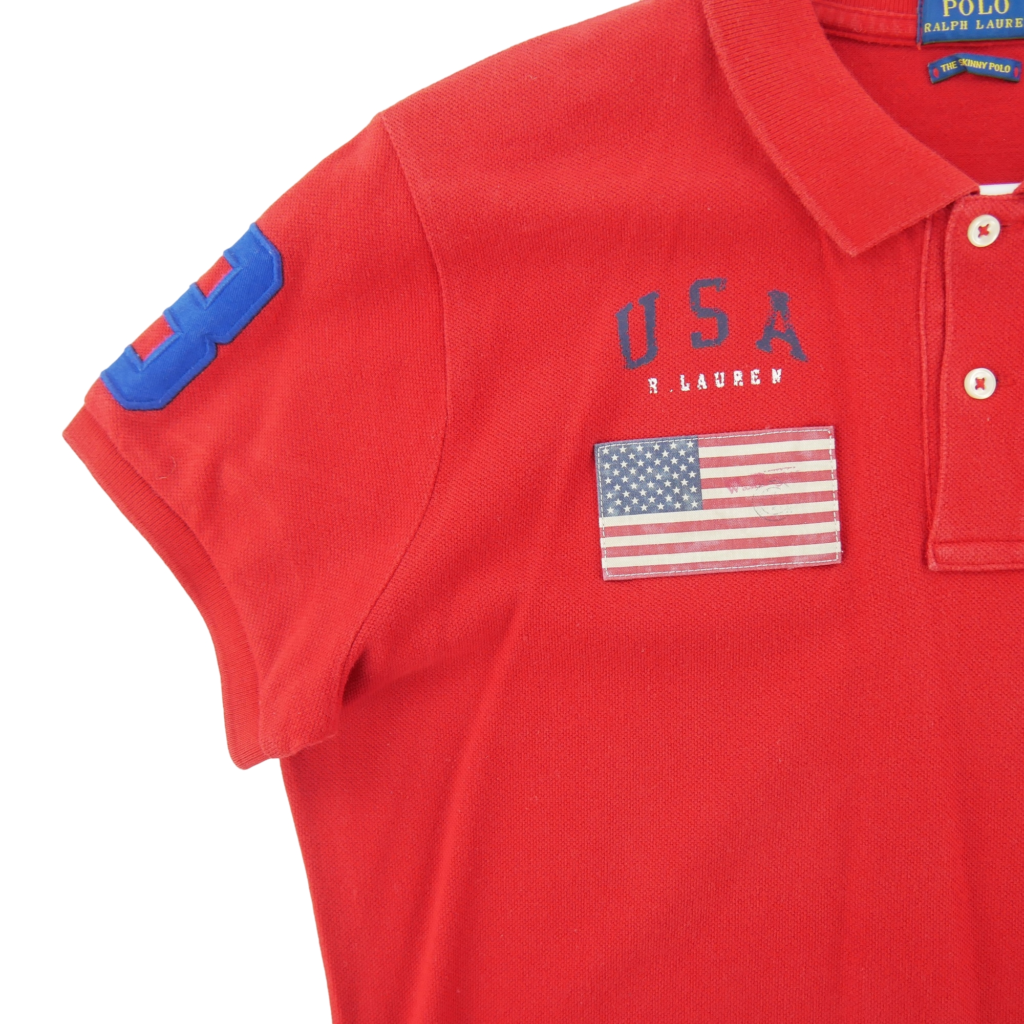 Polo manches courtes Femme  Rouge 4