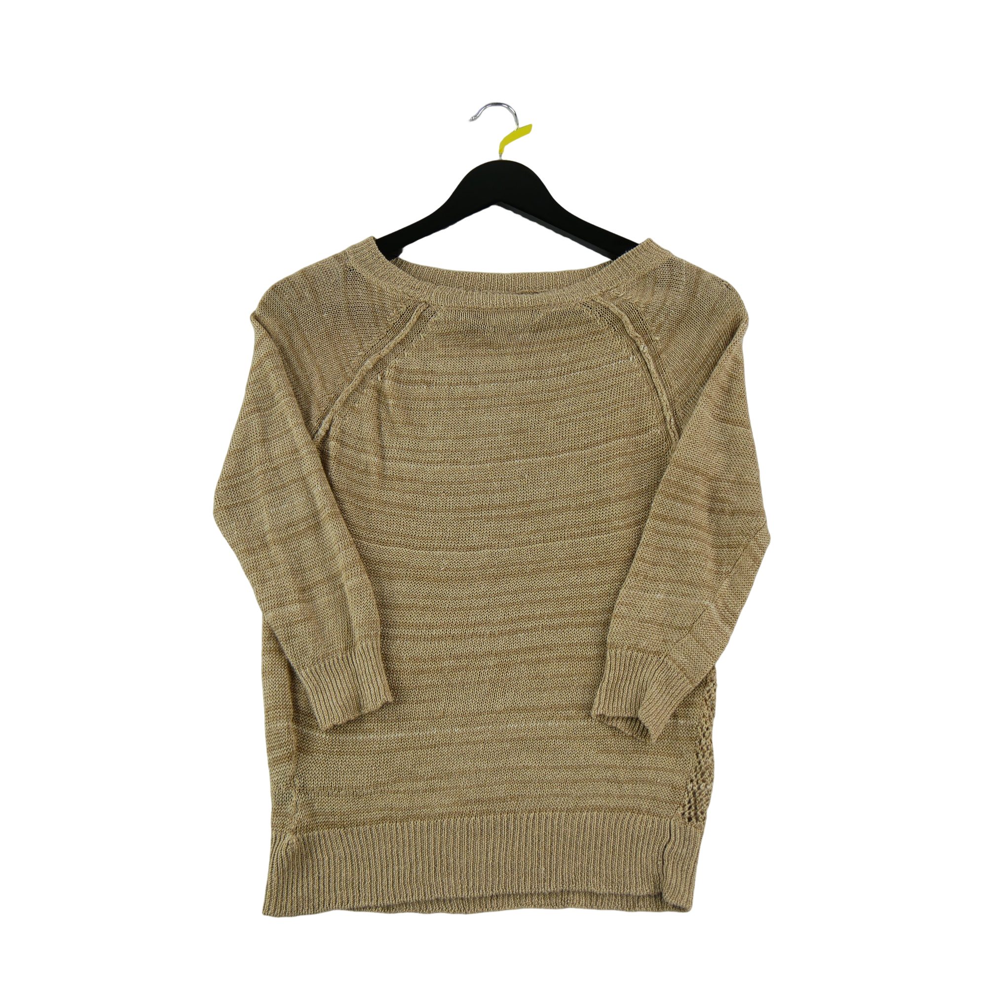 Pull Femme  en lin Beige 2