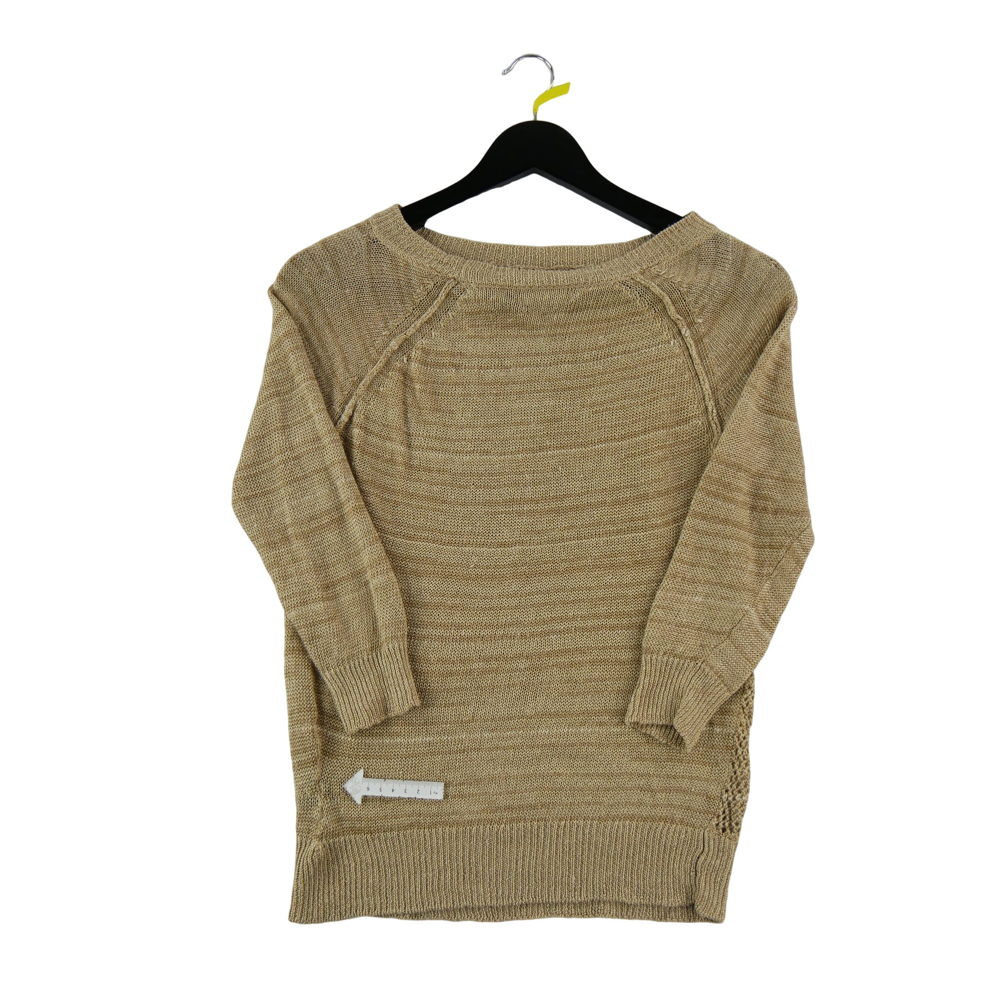 Pull Femme  en lin Beige 4