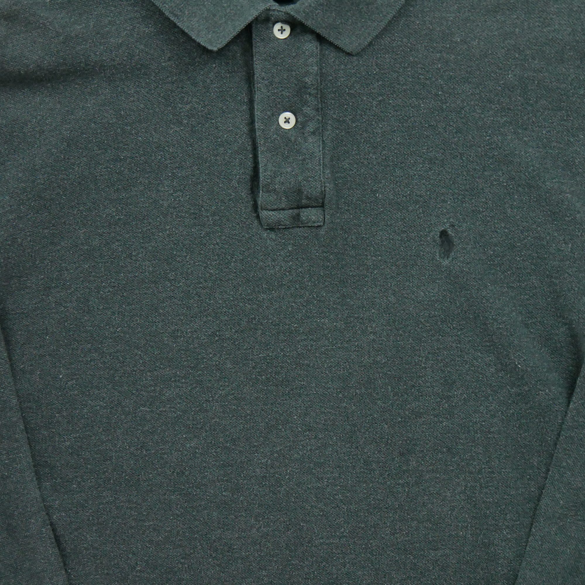 Polo manches longues Homme  Gris 4