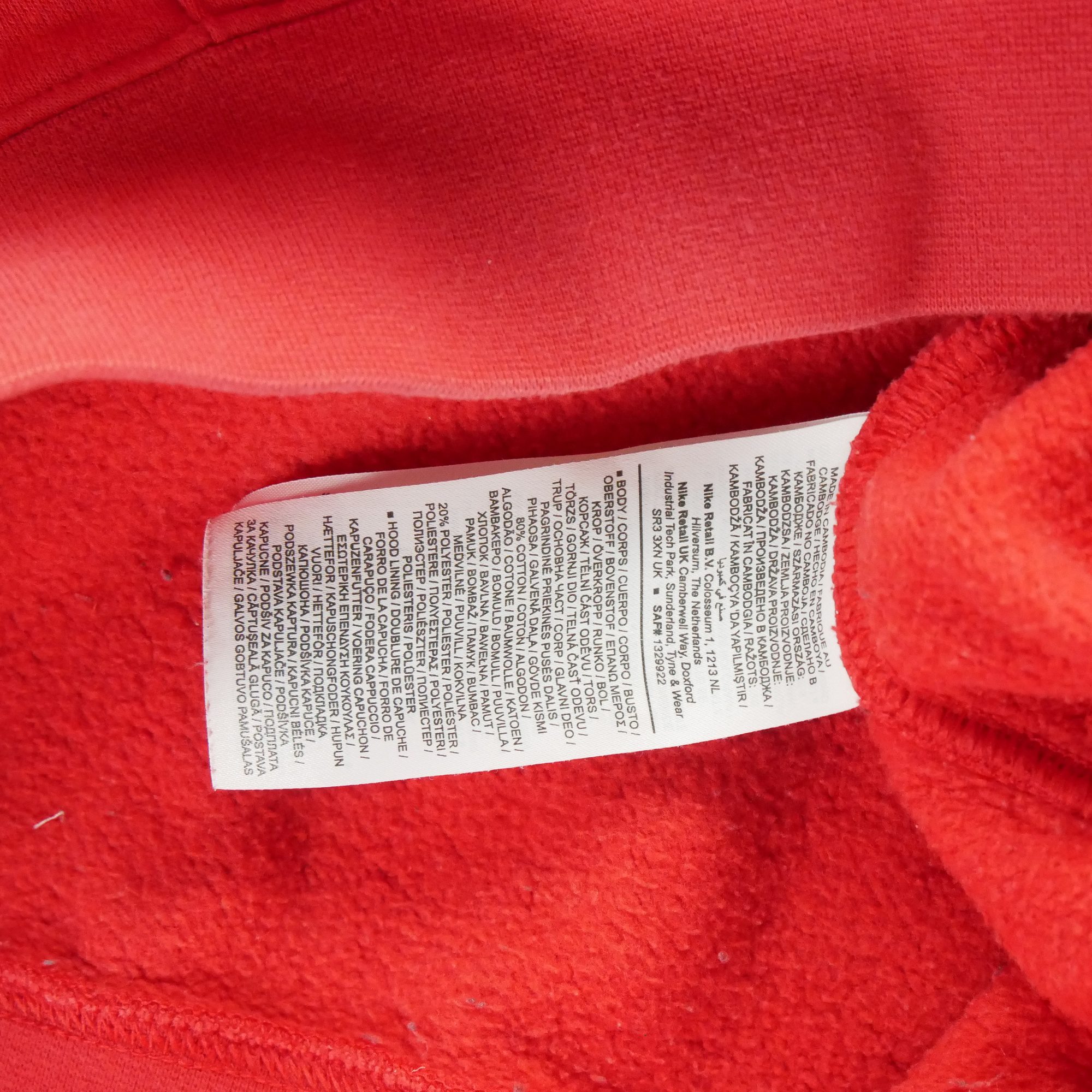 Sweat à capuche Homme  Rouge 6