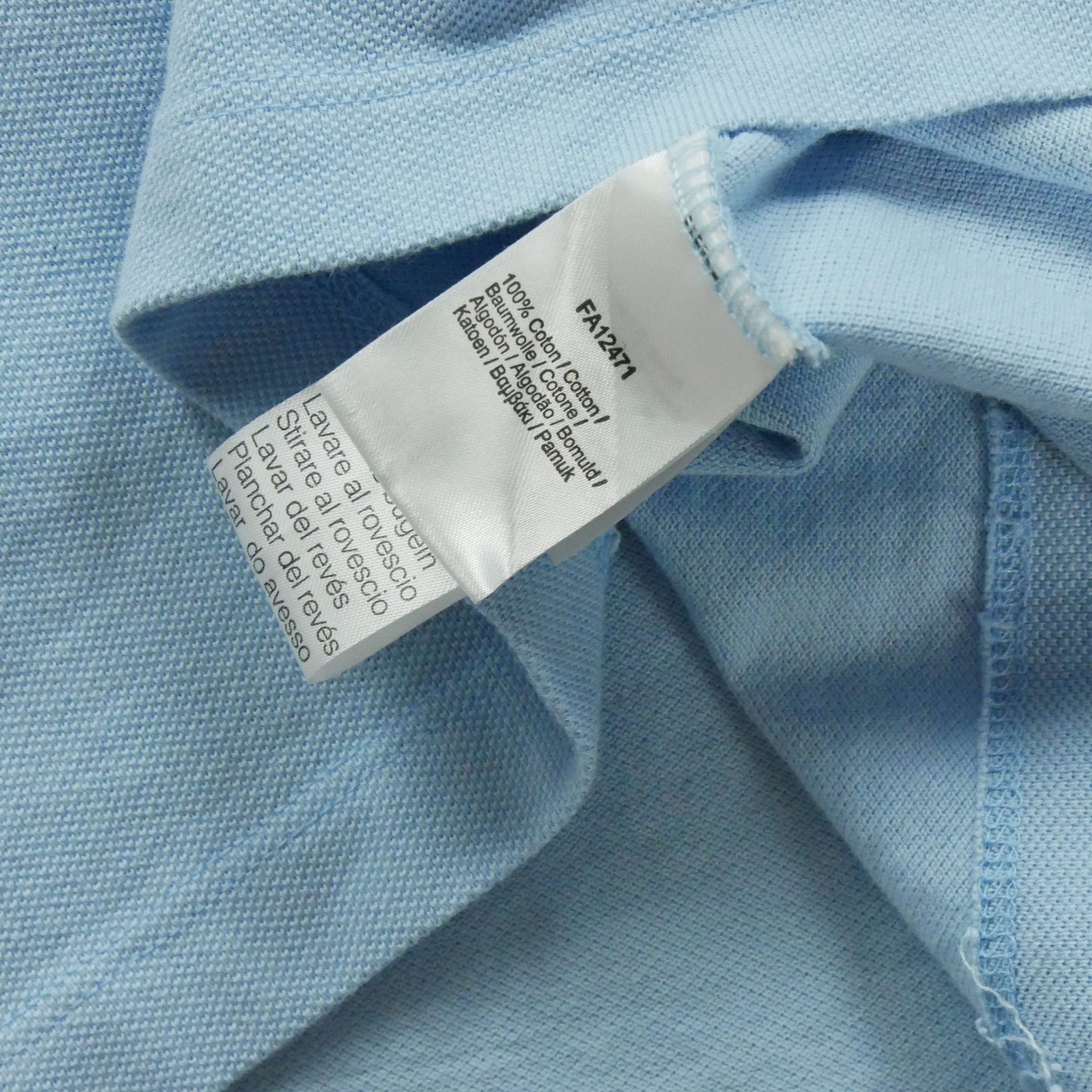 Polo manches courtes Homme  Bleu clair 8